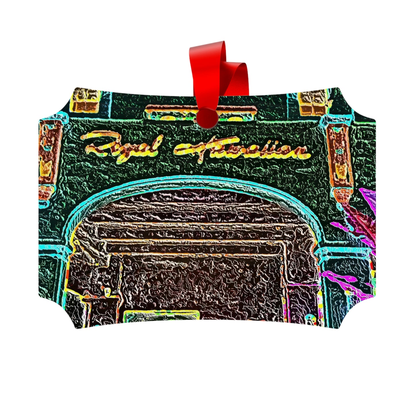Plywood Ornaments (Round, Berlin) ... "La Grande Entree" At: 'The Pink Palace' ... The Royal Hawai'ian ... Honolulu, HI ... '27Oct2014' ... Original Works ...