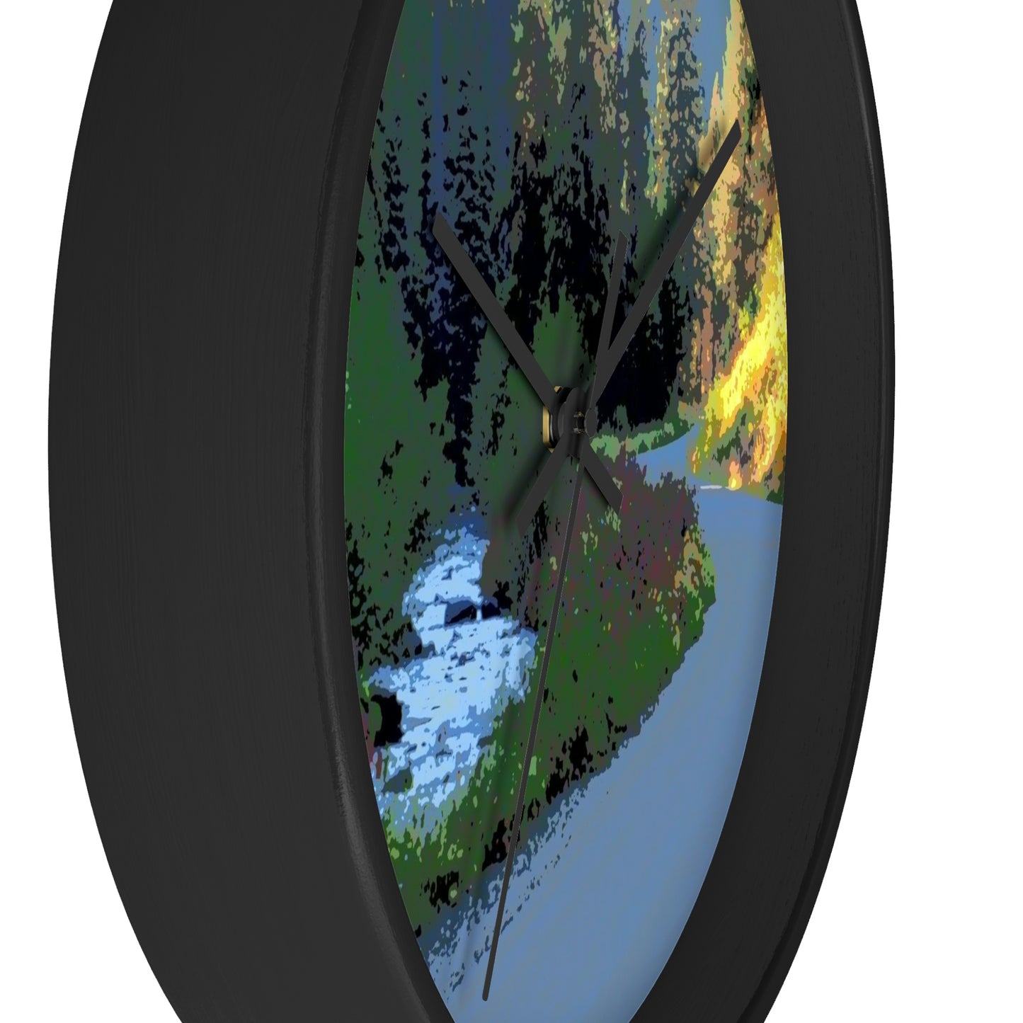 Wall clock ... The Road ... The River ... "Which Paralles The Curvilinear Nature Of-The-Other?" ... Red River, Idaho
