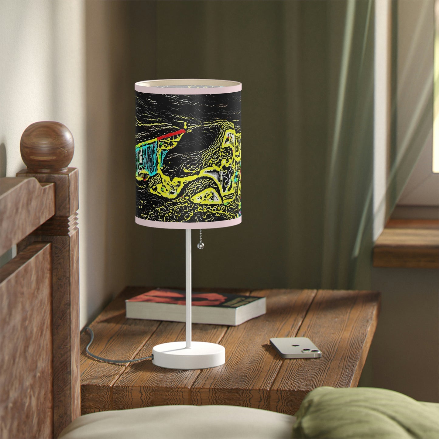 Lamp on a Stand, US|CA plug ... "Snow Vehicle In Snow Storm At-Rest" ... Circa 12Mar23 ... Central Idaho ... 18-Hours Rendering Time: Original Works ...