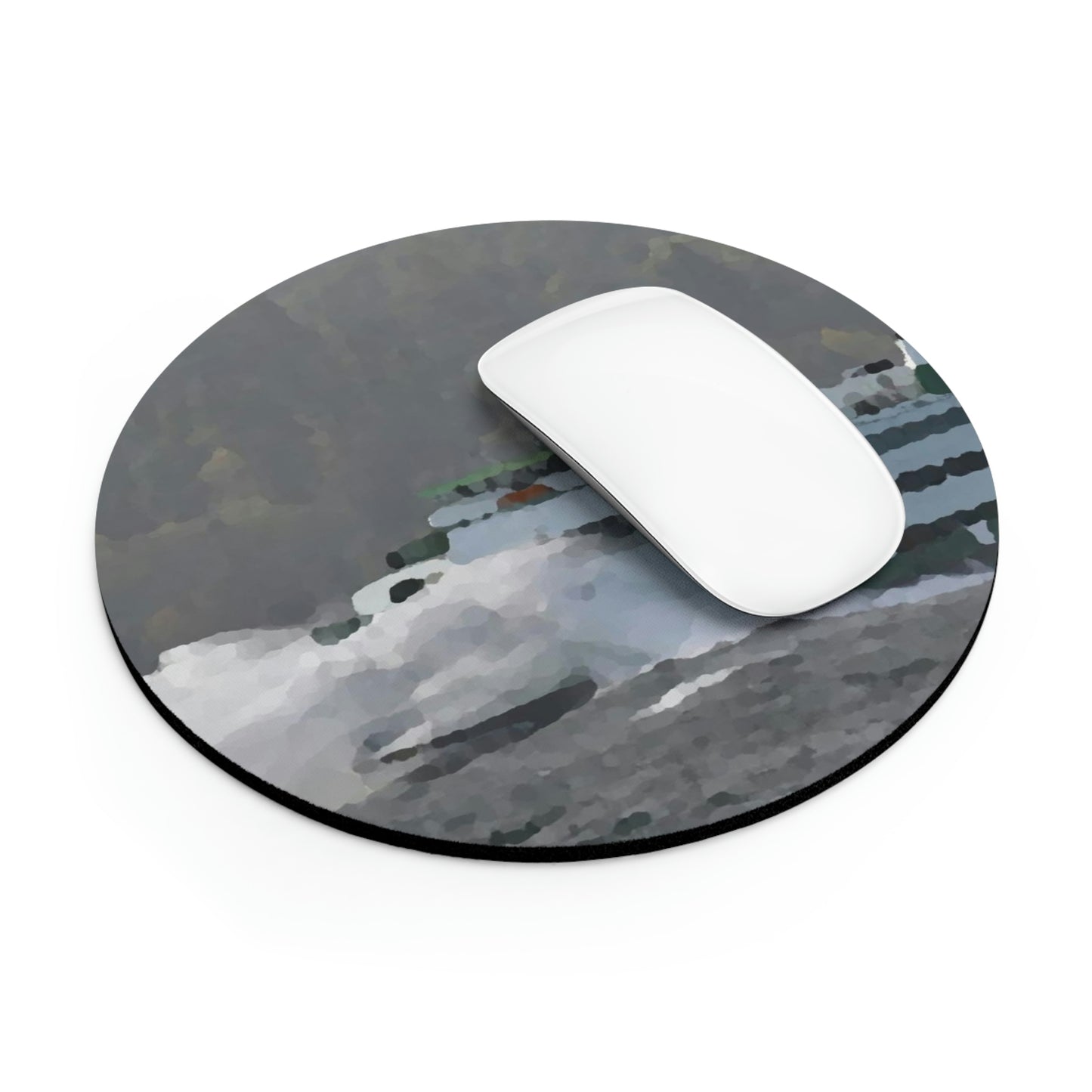 Mouse Pad ... WADOT Ferry Crossing ... "A Very Rough Day" ... Mulkiteo Route ... Family Archives ... Early 1990's' ... Original Works ...