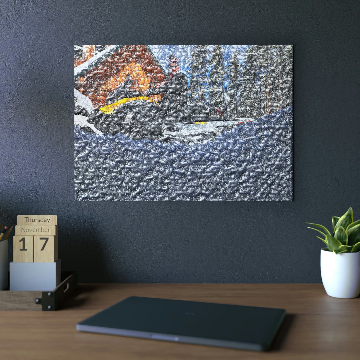 Aluminum Composite Panels ... "Packing After The Storm" ... Circa 3Apr23 ... Rhett Creek, Idaho, USA ... Original Works ...