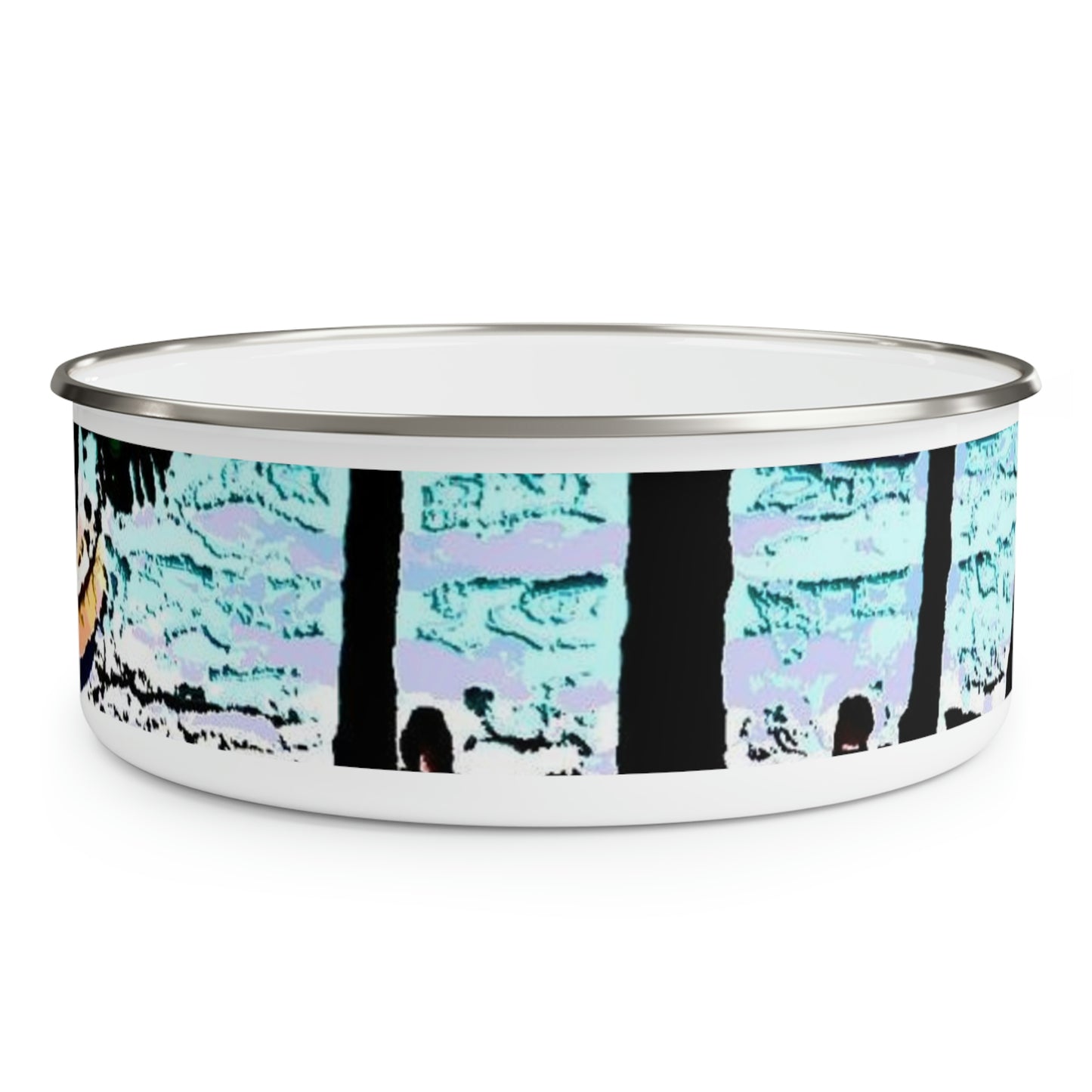 Enamel Bowl ... "A Beautiful Beach Amongst The Palms" ... The Outrigger Waikiki, Honolulu, Oahu ... Original Works ...