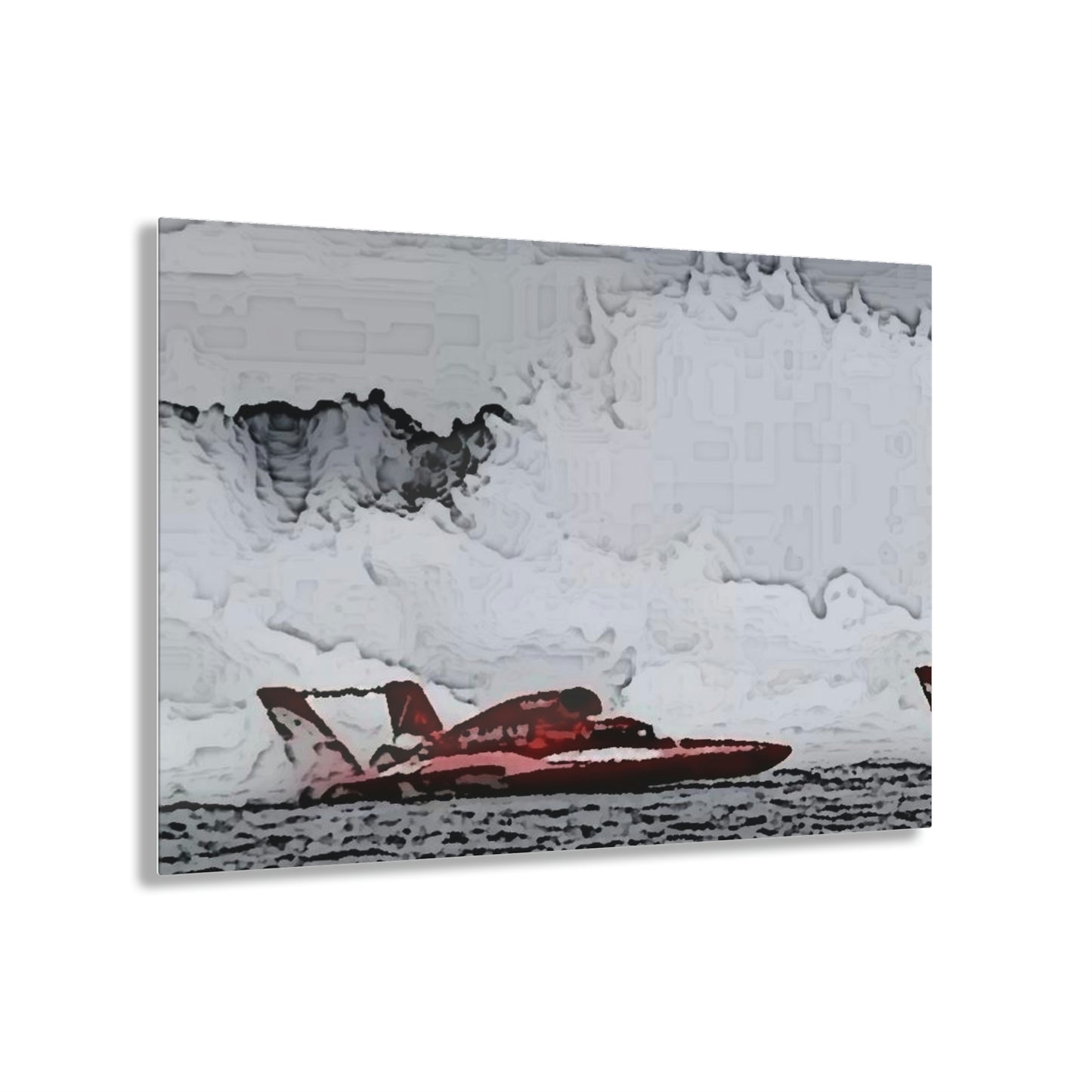 Acrylic Prints ... Seattle Columbia Cup On Lake Washington ... "Dave Wilcox Heads For The Win" ... Associate Gift-Photo ... Original Works ...