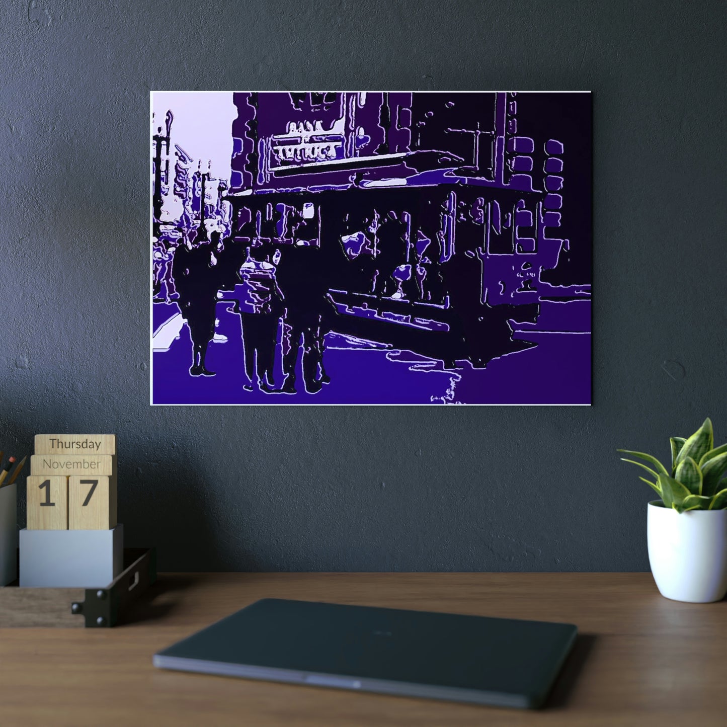 Aluminum Composite Panels ... "Cable Car Turnaround Round-About" ... 'The End Of The Line' ... Family Archives (Father) ... Original Works ...