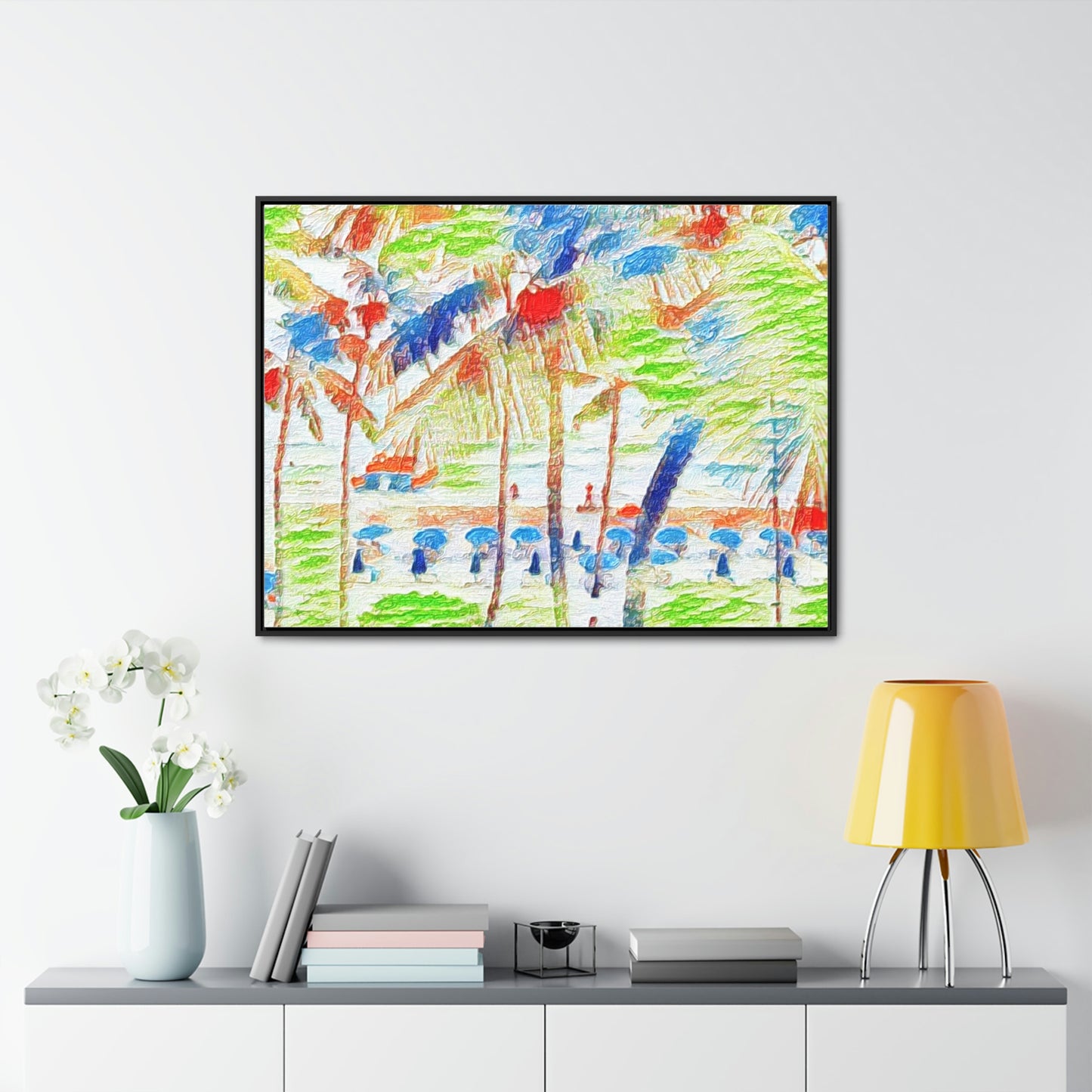 Gallery Canvas Wraps, Horizontal Frame ... "The Royal Hawai'ian: Waikiki Beach_Beach" ... Honolulu, HI ... Ocotber 2014 (Halloween) ... Original Works ...