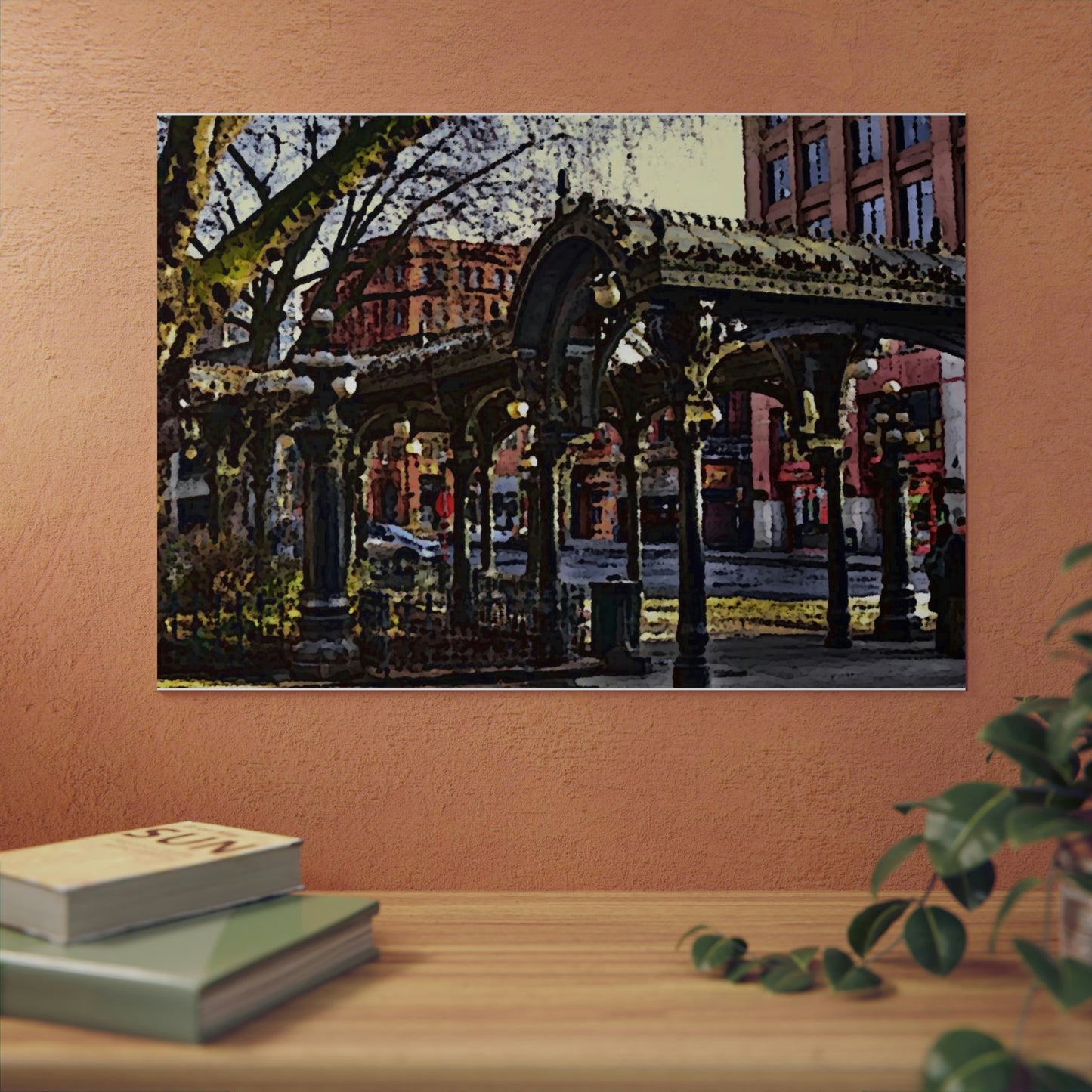 Aluminum Composite Panels ... Pioneer Square, Seattle, Washington: Gazebo, ..."Waiting For The Bus" ... Family Archives ... 2010 ... Original Works ...