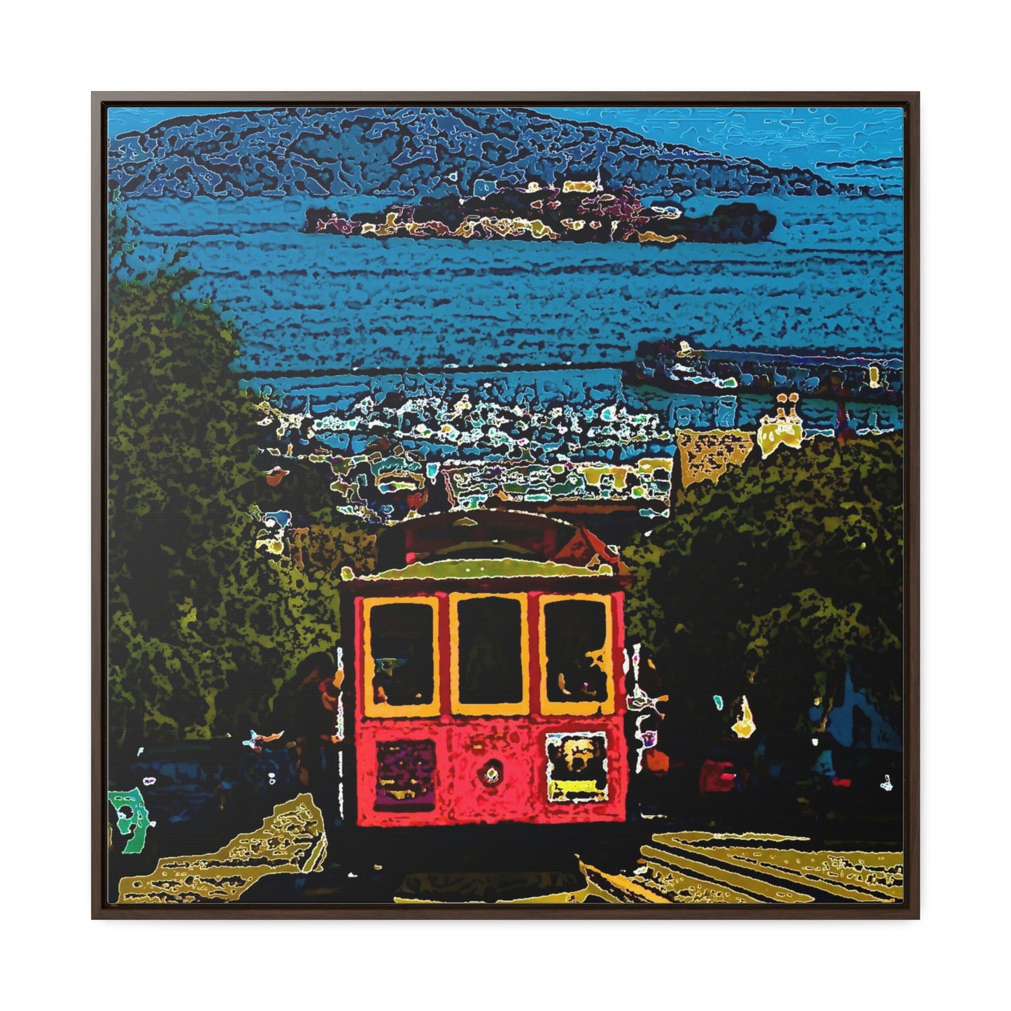 Gallery Canvas Wraps, Square Frame ... San Francisco ... 'A Rice-A-Roni-A-San Francisco Treat' ... "A Cable Car Classic" ... Family Archives: 1973 ... Original Works ...
