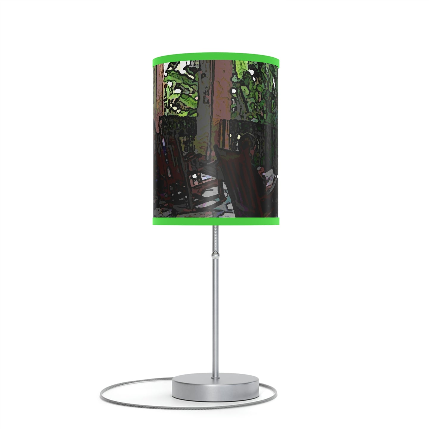Lamp on a Stand, US|CA plug ...Lanai & Rocking Chairs At: 'The Pink Palace' ... The Royal Hawai'ian ... Honolulu, HI ... '27Oct2014' ... Original Works ...