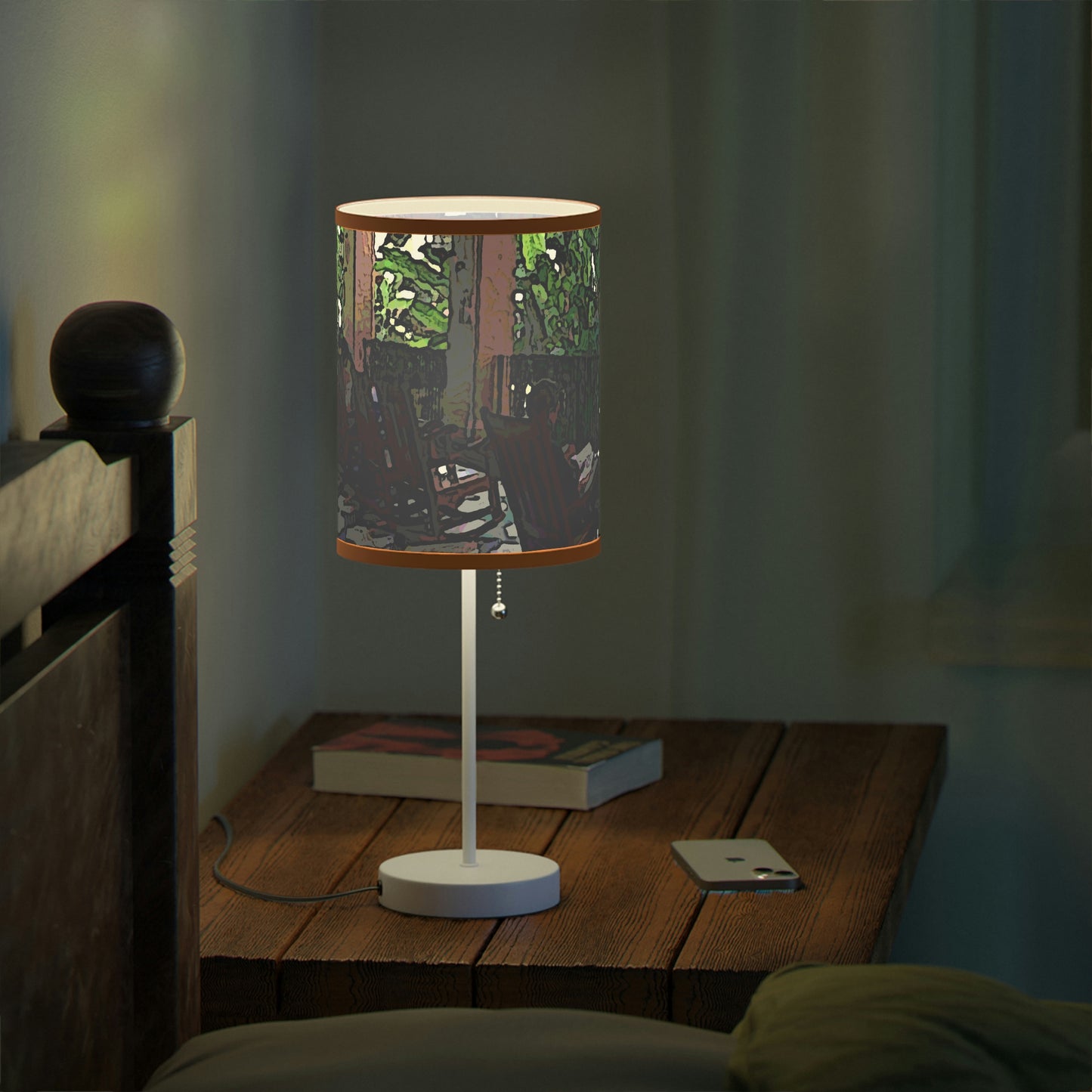 Lamp on a Stand, US|CA plug ...Lanai & Rocking Chairs At: 'The Pink Palace' ... The Royal Hawai'ian ... Honolulu, HI ... '27Oct2014' ... Original Works ...