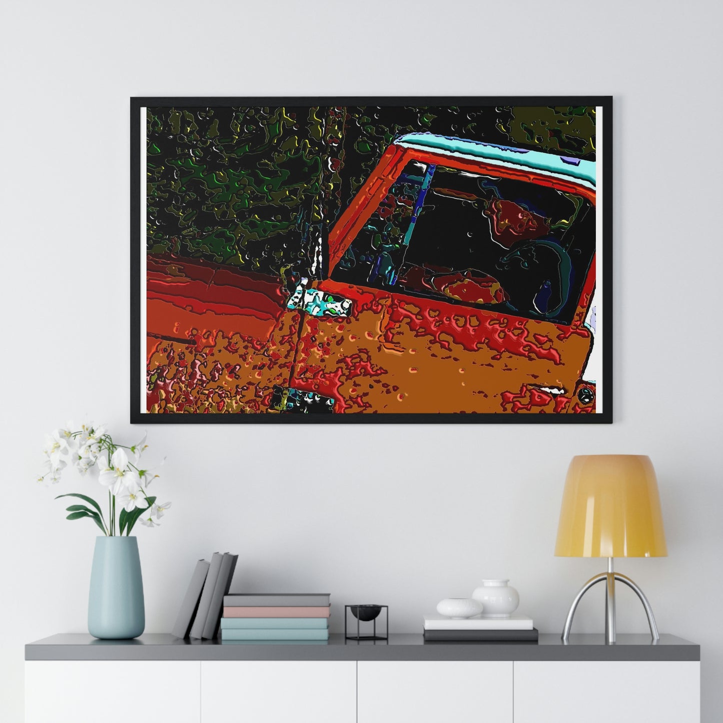 Premium Framed Horizontal Poster ... How-To-Drive-Idaho's-Mountain_Roads ... "Like A Professional" ... "Truckin' Like The Doo-Dah-Man" ...