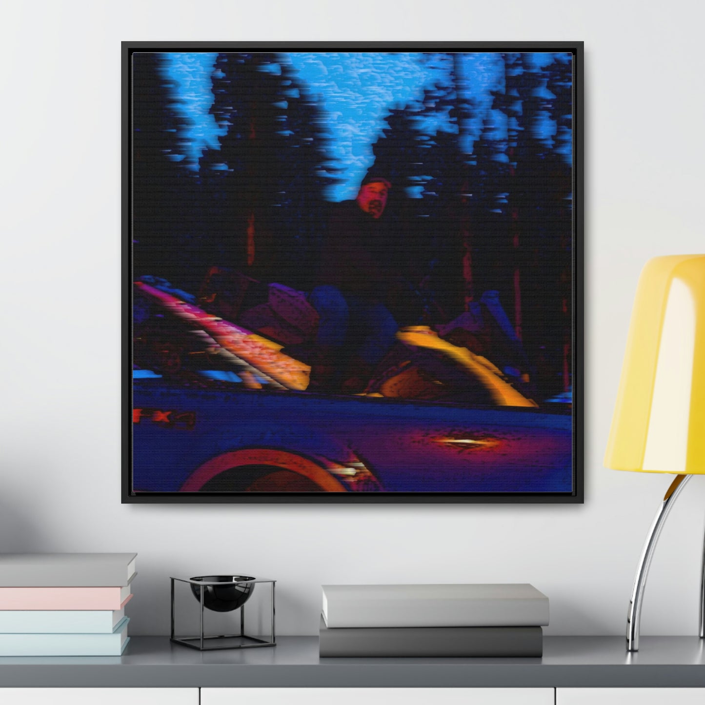 Gallery Canvas Wraps, Square Frame ... Two Modes Of Winter Transportation ... "Which One To Drive Next?" ... Choices-Choices-Choices ... Circa 4Jan23 ... Original Works ...