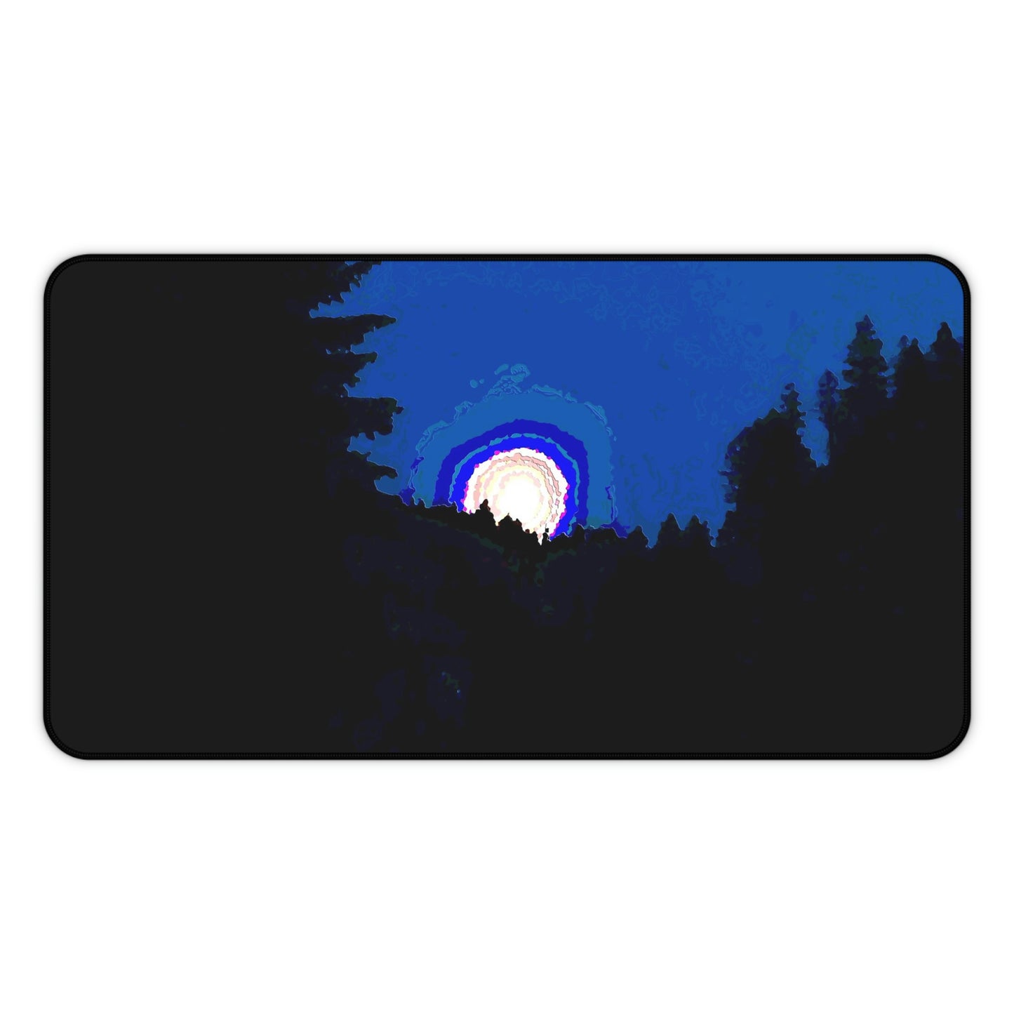 Desk Mat ... "The Road Home" ...' Over The River & Through The Woods To? ...' ... Moonscape Near Elk City, Idaho ... Original Works ... 5Jan23 ...