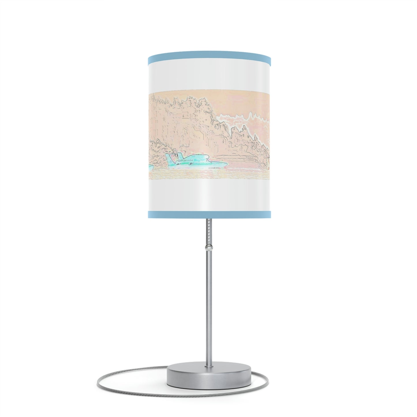 Lamp on a Stand, US|CA plug ... Seattle Columbia Cup On Lake Washington ... "Dave Wilcox Heads For The Win" ... Associate Gift-Photo ... Original Works ...
