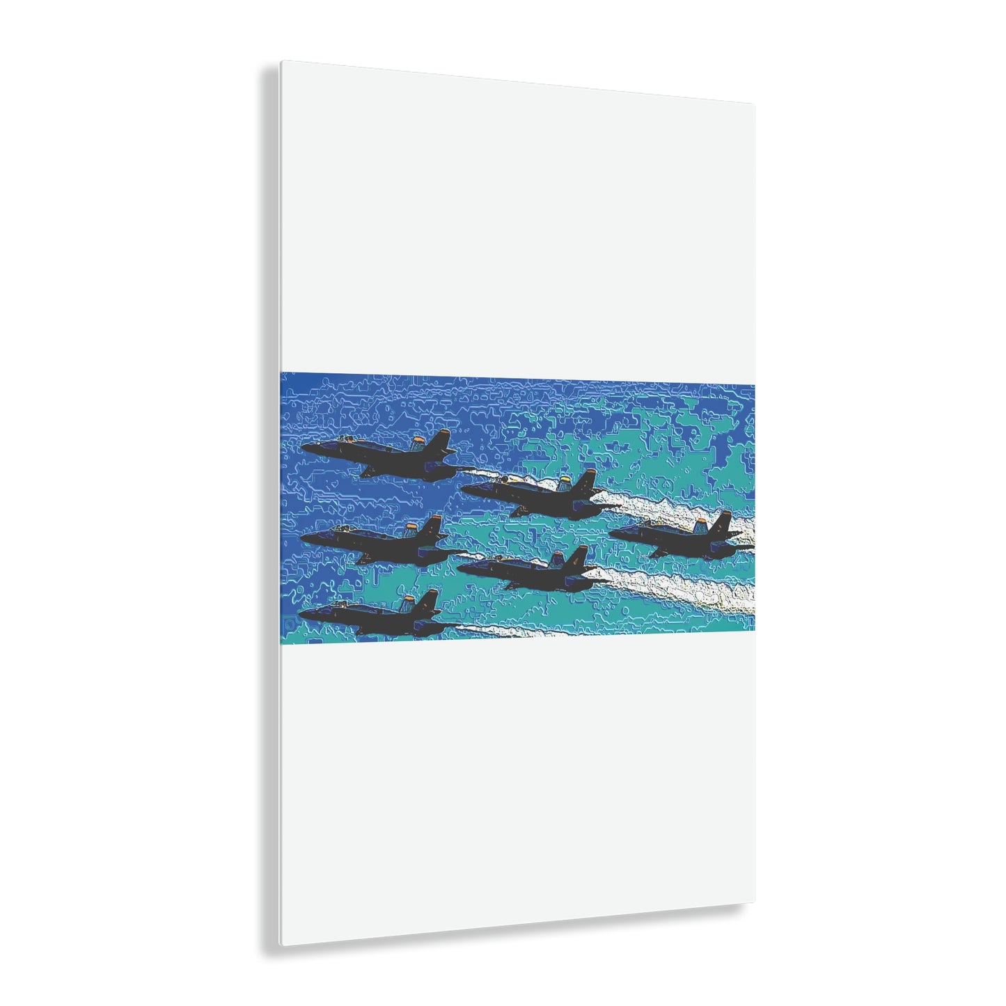 Acrylic Prints ... Seattle Seafair ..."Blue Angels Run Over Lake Washington" ... Circa Mid 1980's ... Dr FJ Holt ... Original Works ...