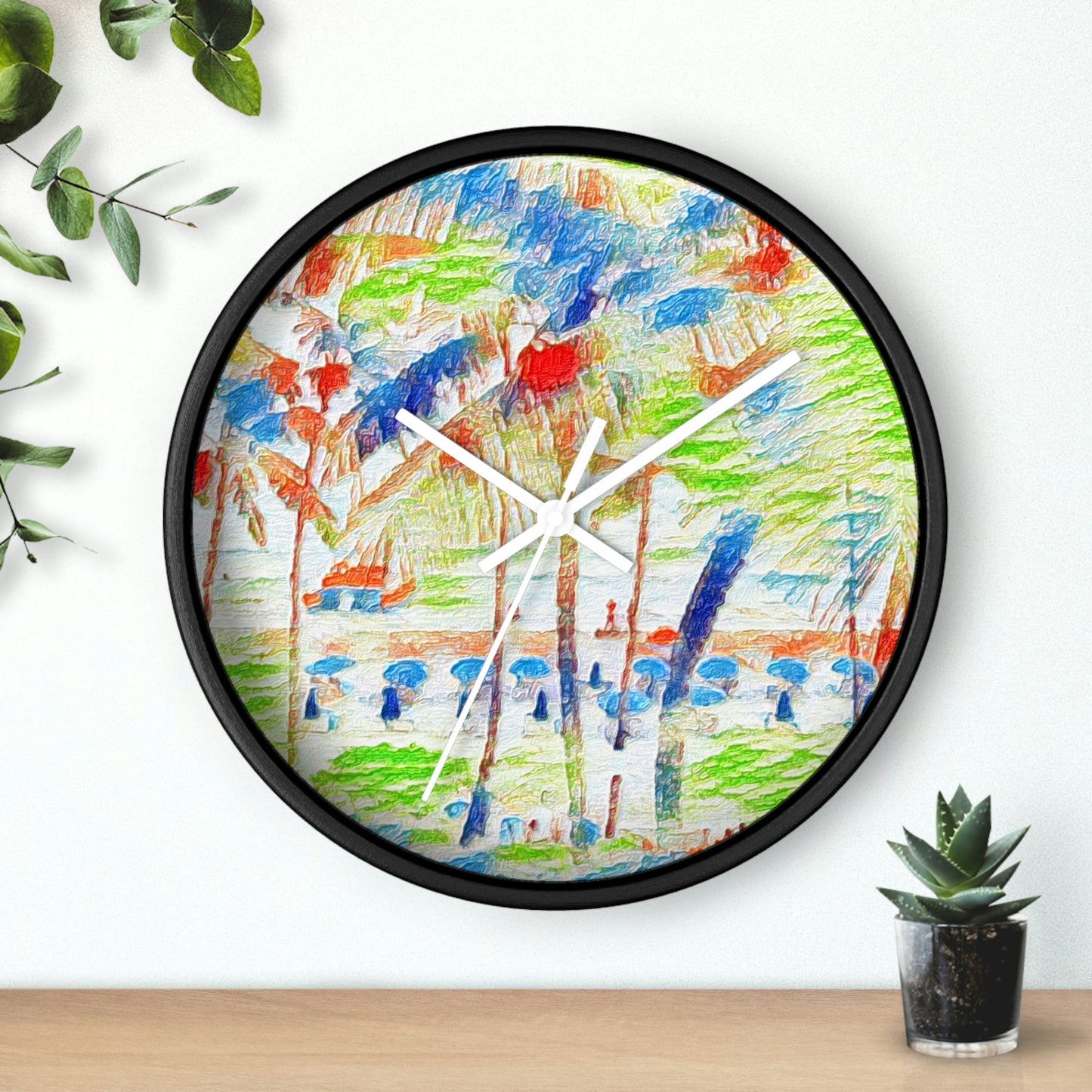 Wall Clock ... "The Royal Hawai'ian: Waikiki Beach_Beach" ... Honolulu, HI ... Ocotber 2014 (Halloween) ... Original Works ...