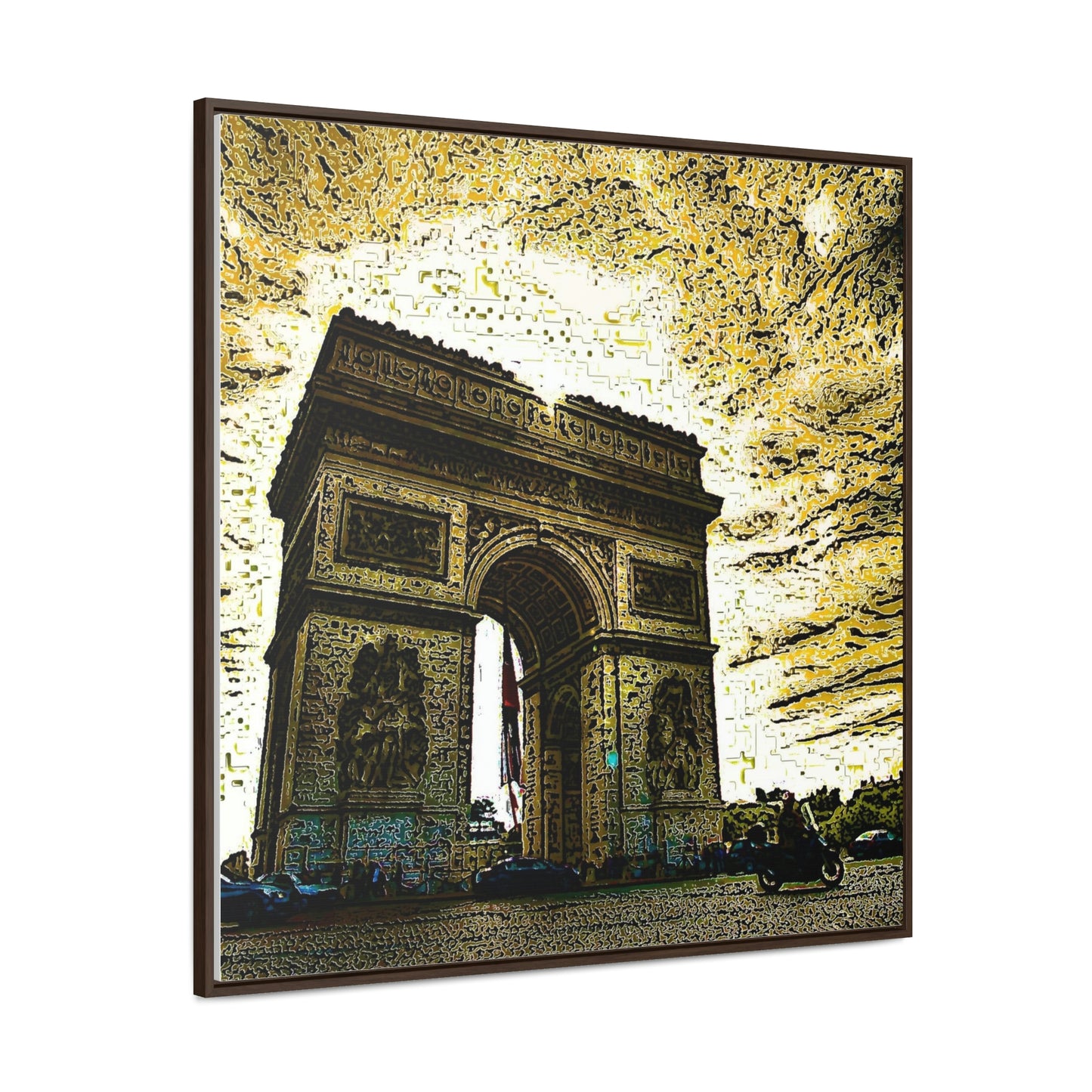 Gallery Canvas Wraps, Square Frame ...  L'Arc de Triomphe ... 'Barbara Joan Bonnell-Holt Photo' ... Circa 1972 ... Oringinal Works ...