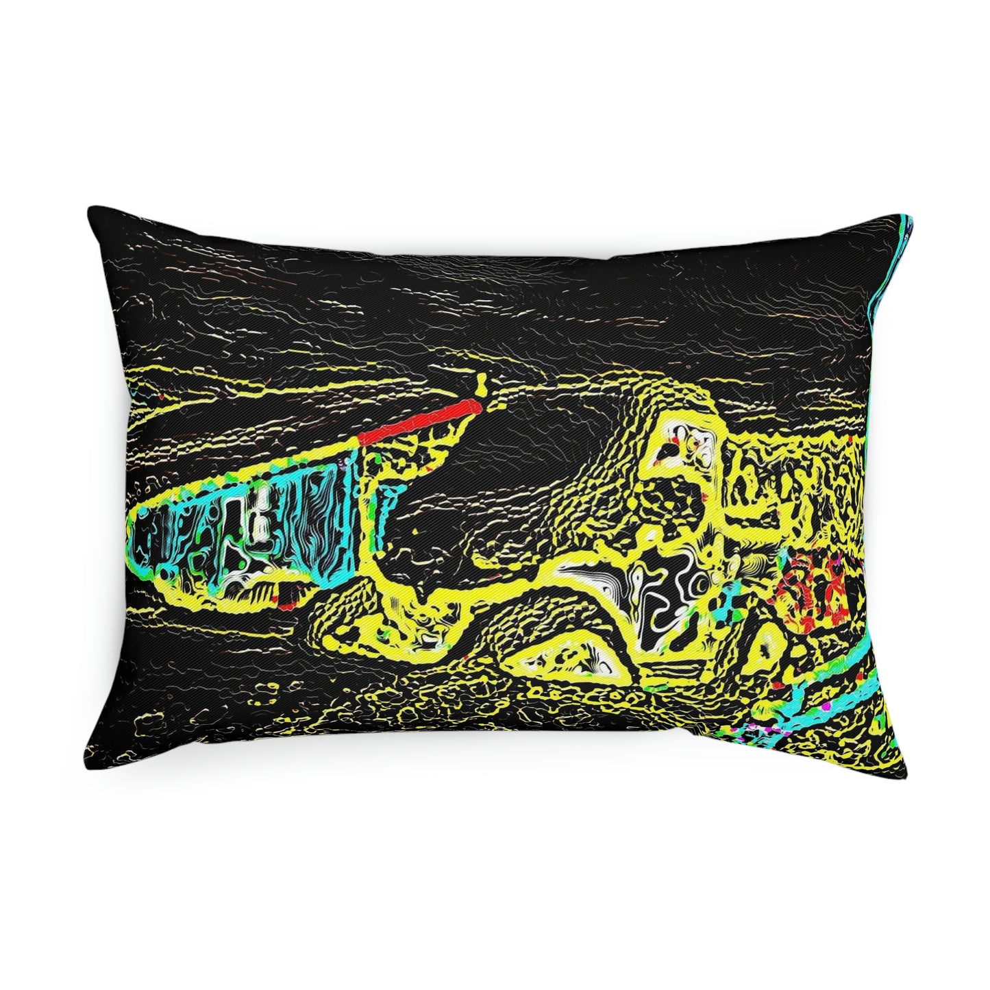 Cushion ...  "Snow Vehicle In Snow Storm At-Rest" ... Circa 12Mar23 ... Central Idaho ... 18-Hours Rendering Time: Original Works ...