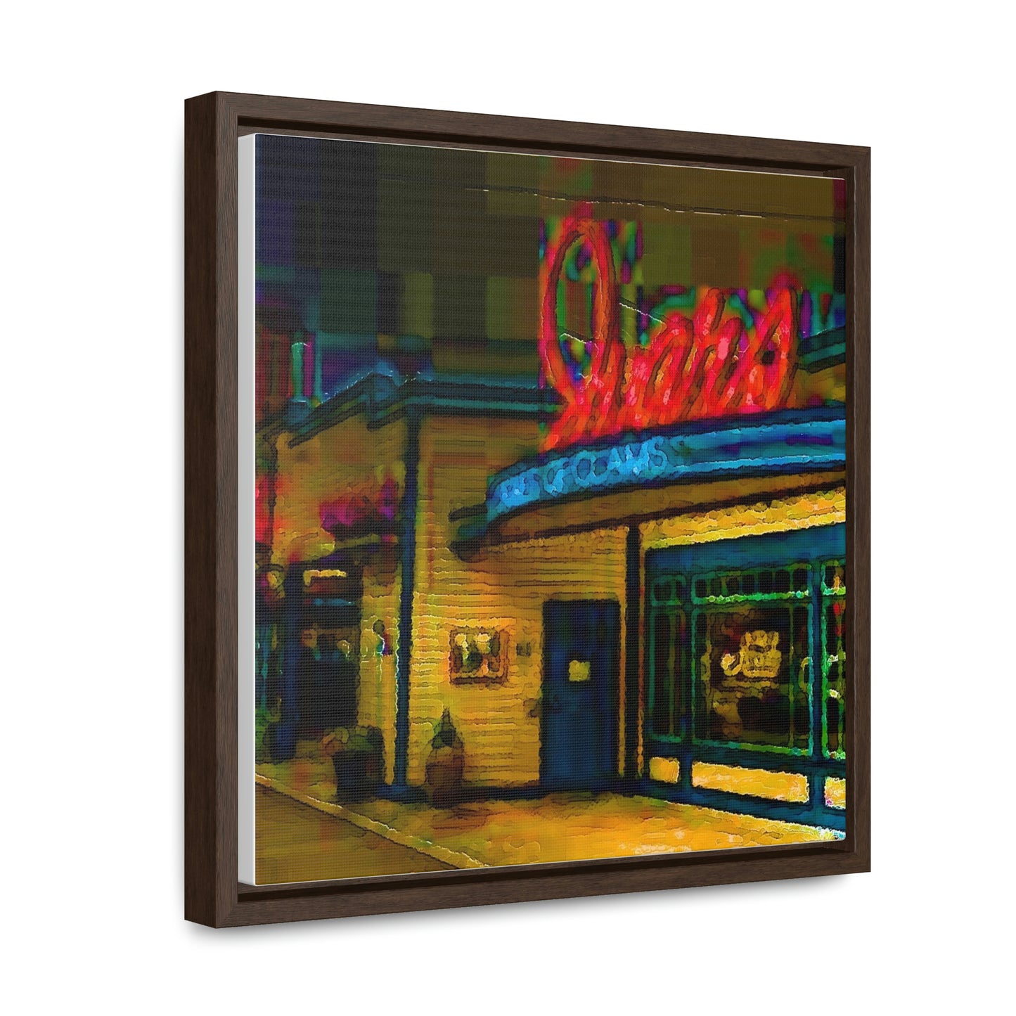 Gallery Canvas Wraps, Square Frame ...  In-A-Hurry & Stressed? ... Remember: Keep "Clam" ... Clam_Happy ...  'Ivars: Seattle Waterfront' ... Personal Archives ... Original Works ...