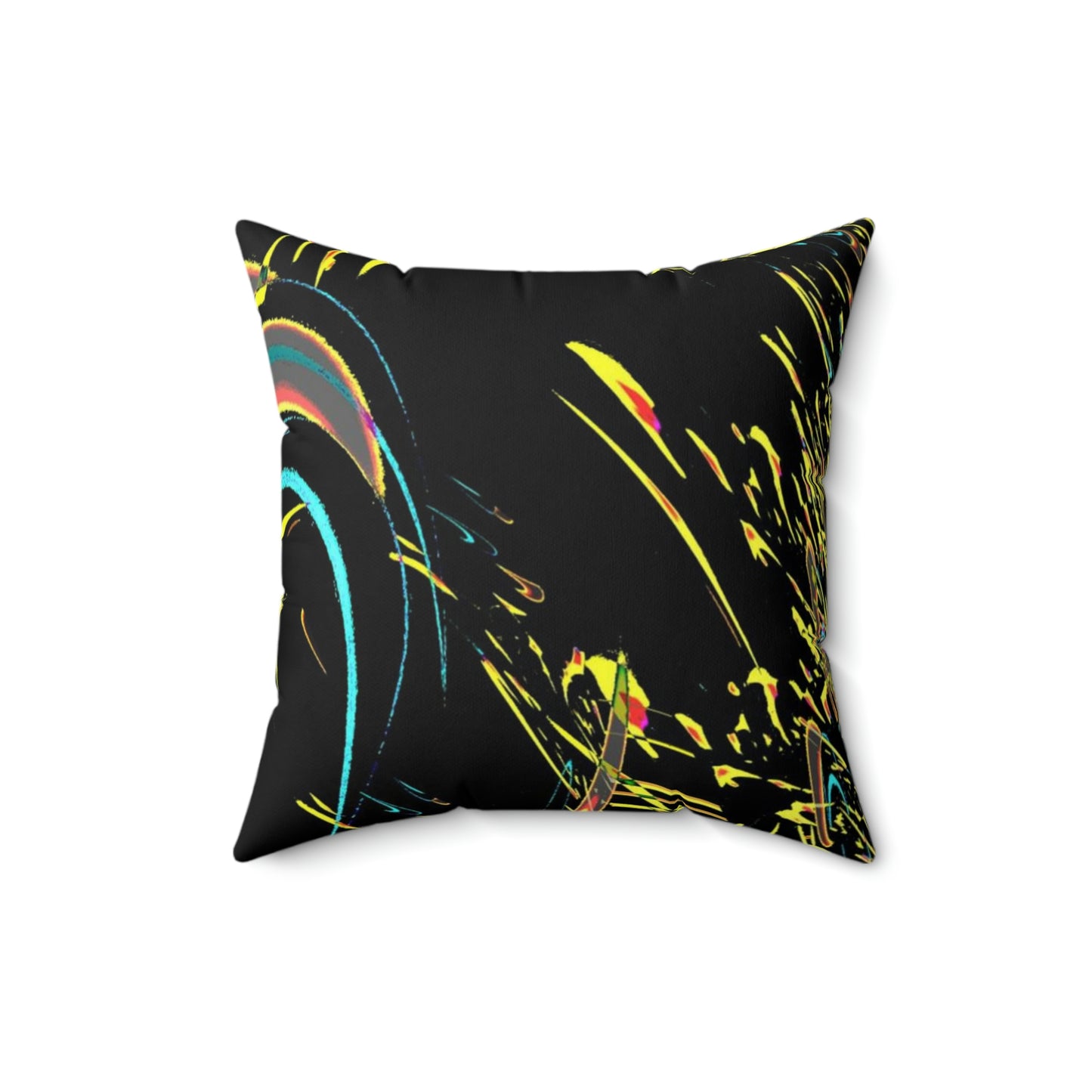 Spun Polyester Square Pillow ... "Waning Moon" ... Central Idaho ... October 2022 ... Rendering Time: 22 Hours ... Original Works ...
