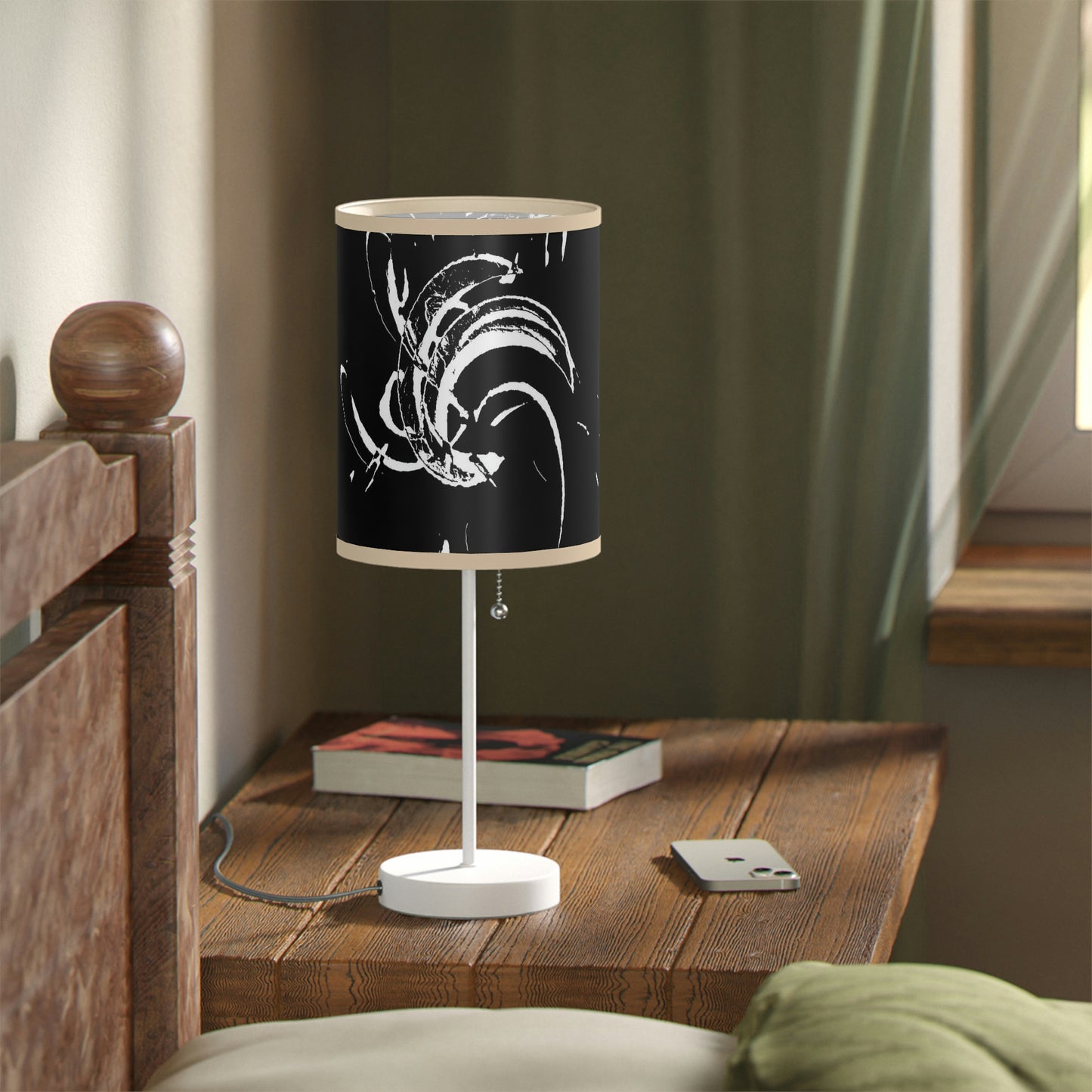 Lamp on a Stand, US|CA plug ..."Waning Moon" ... Central Idaho ... October 2022 ... Rendering Time: 22 Hours ... Original Works ...