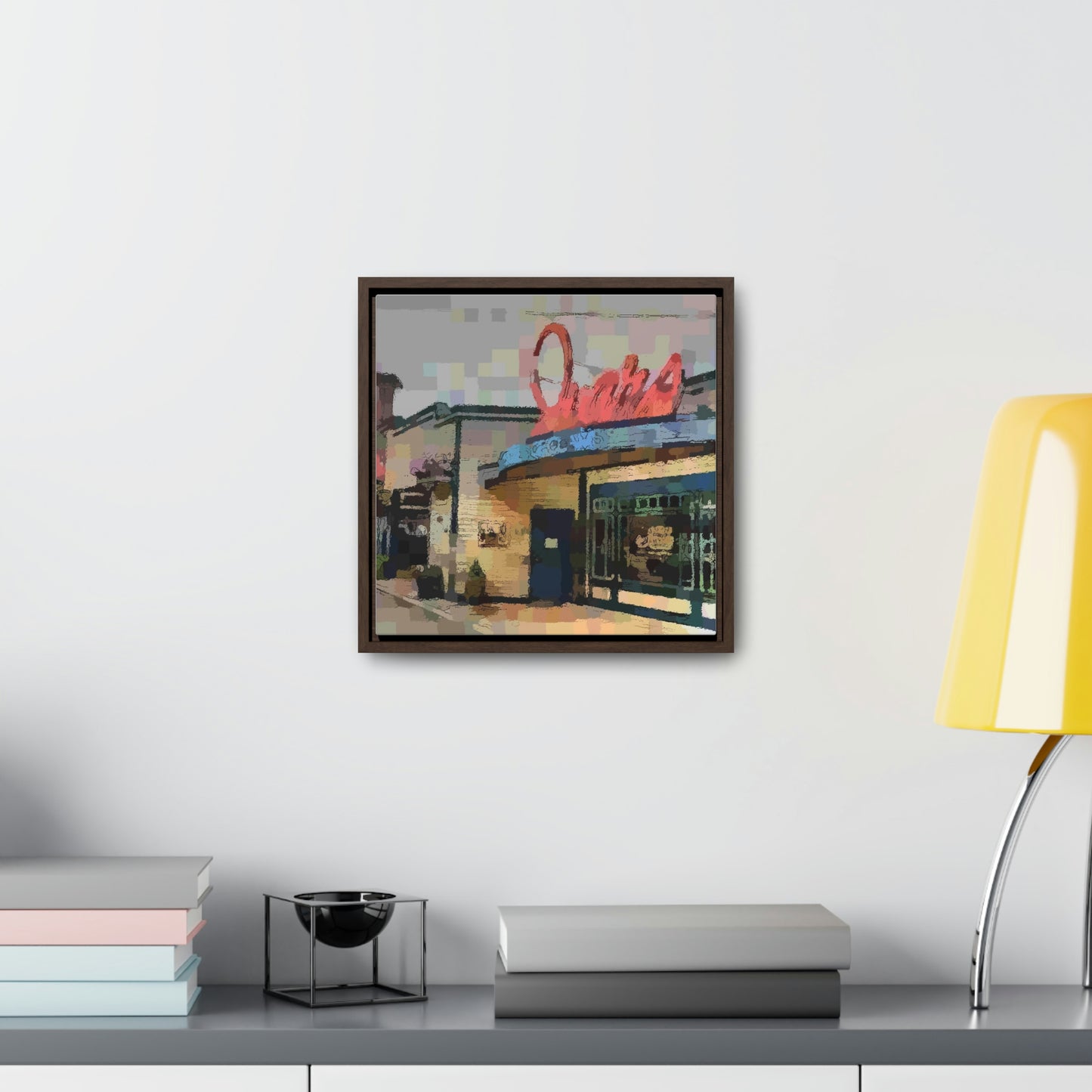 Gallery Canvas Wraps, Square Frame ...  In-A-Hurry & Stressed? ... Remember: Keep "Clam" ... Clam_Happy ...  'Ivars: Seattle Waterfront' ... Personal Archives ... Original Works ...