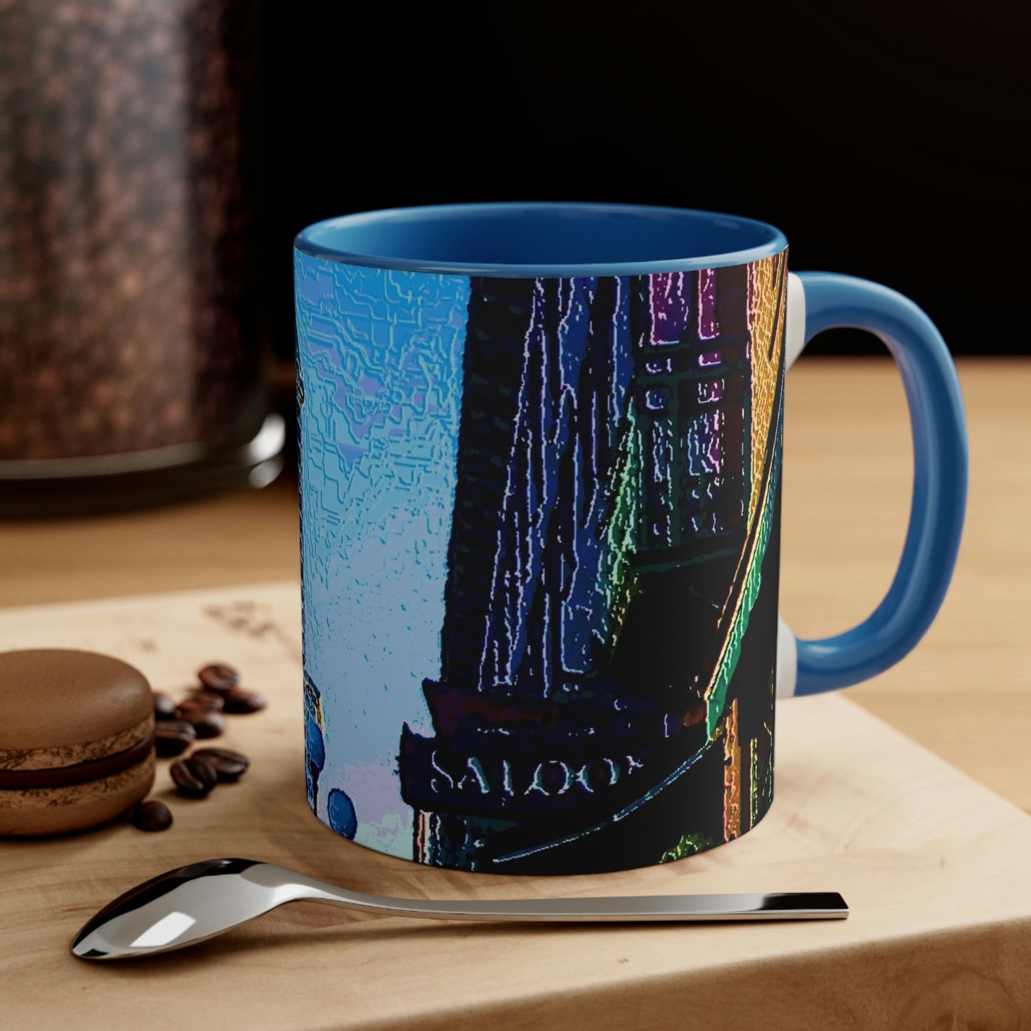Accent Coffee Mug, 11oz ...  Pioneer Square & Smith Tower ... 'That World Famous View' ... Colleague Supplied Photo ... Original Works ...