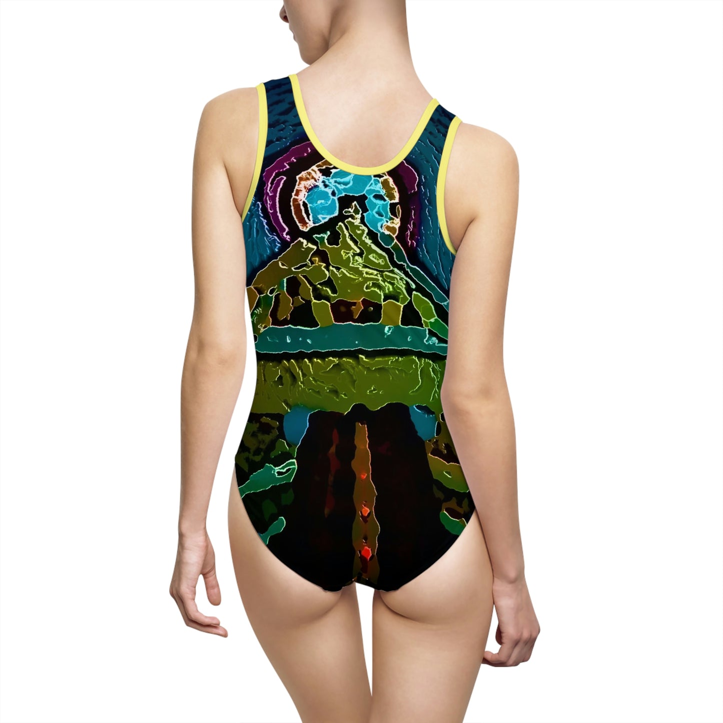 Women's Classic One-Piece Swimsuit ... Rockin' The Space Needle 'In-Style' .. " Family Archive Photo: Original Works ... Seattle World's Fair 1962
