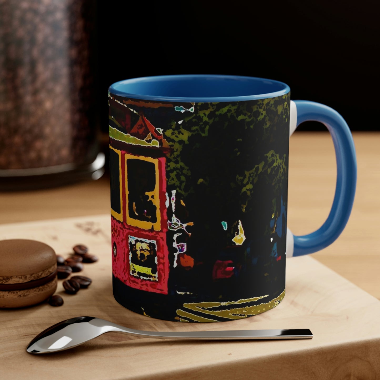 Accent Coffee Mug, 11oz ... San Francisco ... 'A Rice-A-Roni-A-San Francisco Treat' ... "A Cable Car Classic" ... Family Archives: 1973 ... Original Works ...