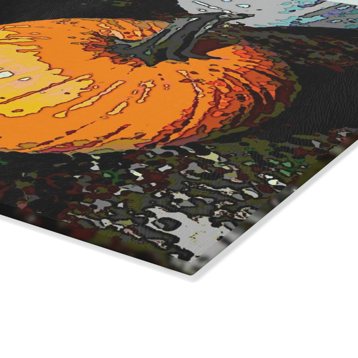 Glass Cutting Board ... "Carve Your Jack-O-Lanterns" & Dry Your Seeds 'On These' ...