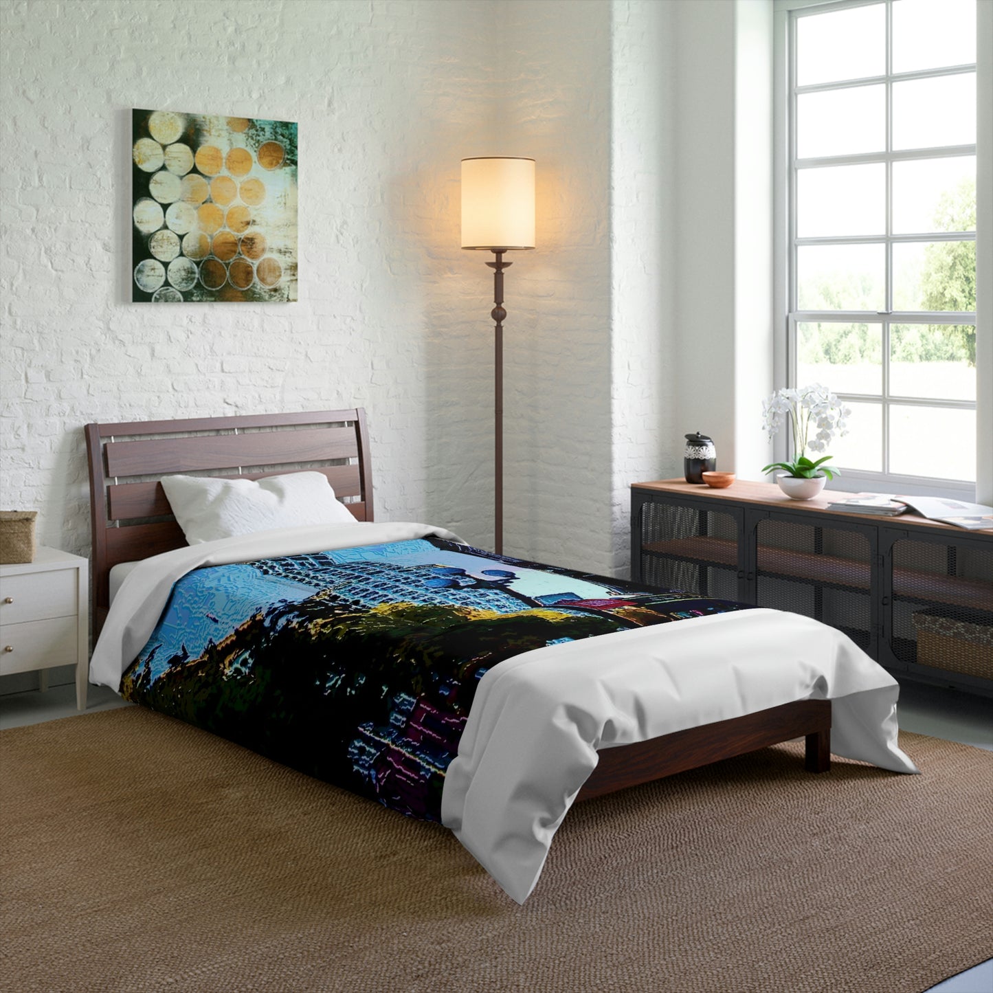 Comforter ...  Pioneer Square & Smith Tower ... 'That World Famous View' ... Colleague Supplied Photo ... Original Works ...