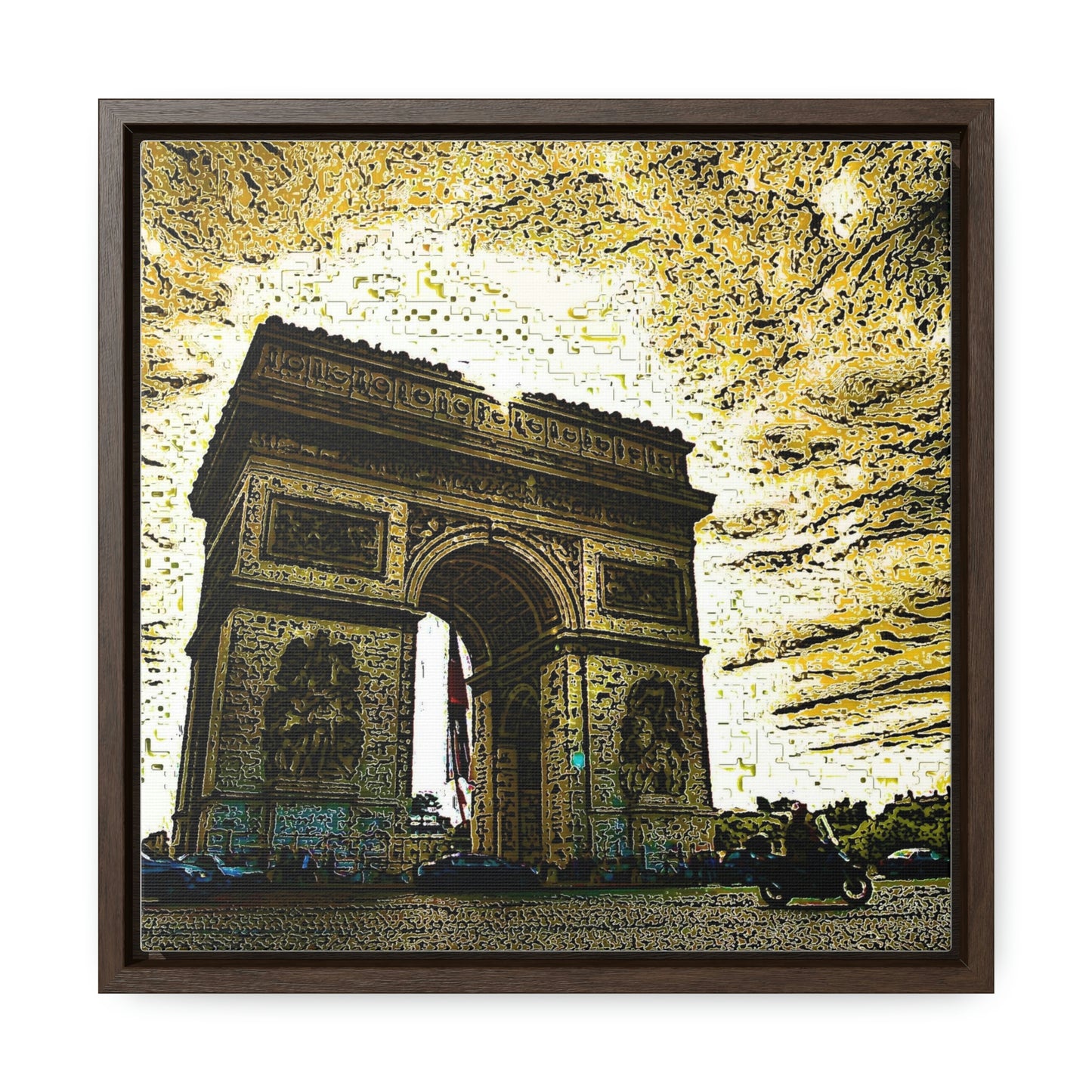 Gallery Canvas Wraps, Square Frame ...  L'Arc de Triomphe ... 'Barbara Joan Bonnell-Holt Photo' ... Circa 1972 ... Oringinal Works ...