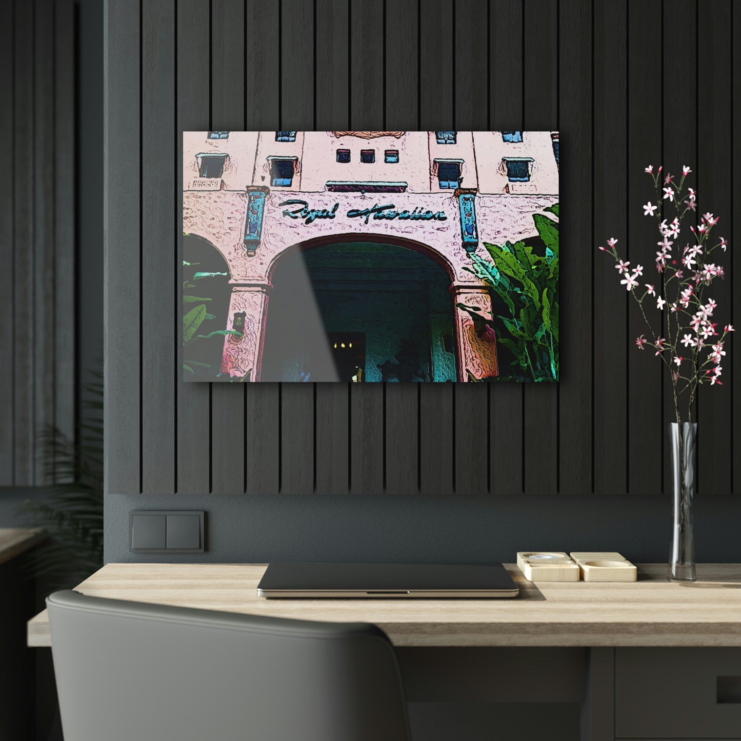 Acrylic Prints ...  "La Grande Entree" At: 'The Pink Palace' ... The Royal Hawai'ian ... Honolulu, HI ... '27Oct2014' ... Original Works ...