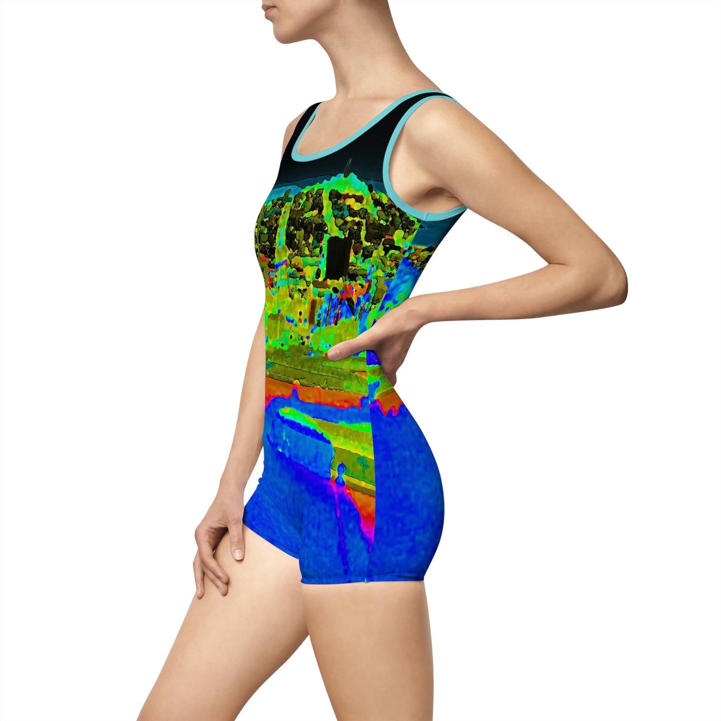 Women's Vintage Swimsuit ..."Lombard Street San Francisco, CA, USA" ... Family Archives 1970's ... Original Works ...