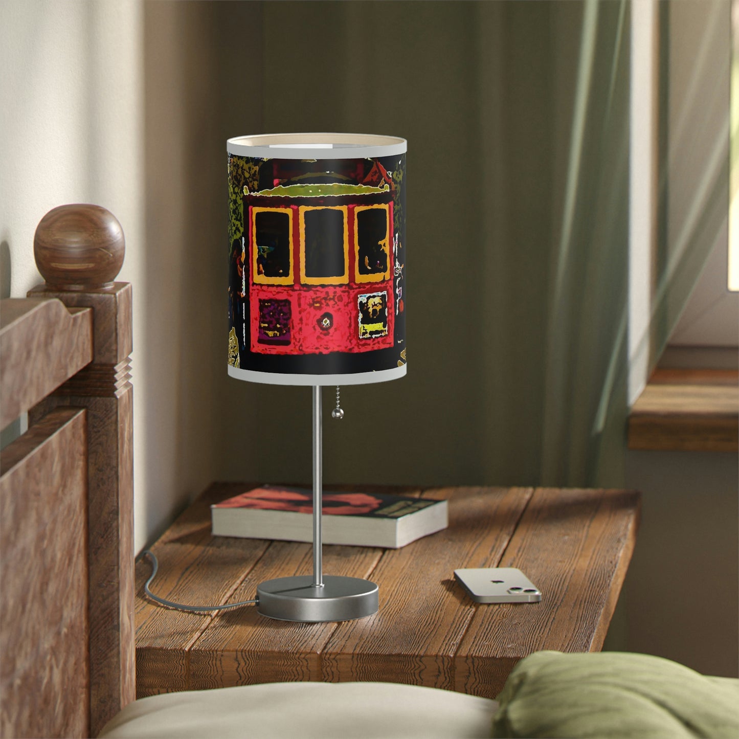 Lamp on a Stand, US|CA plug ... San Francisco ... 'A Rice-A-Roni-A-San Francisco Treat' ... "A Cable Car Classic" ... Family Archives: 1973 ... Original Works ...