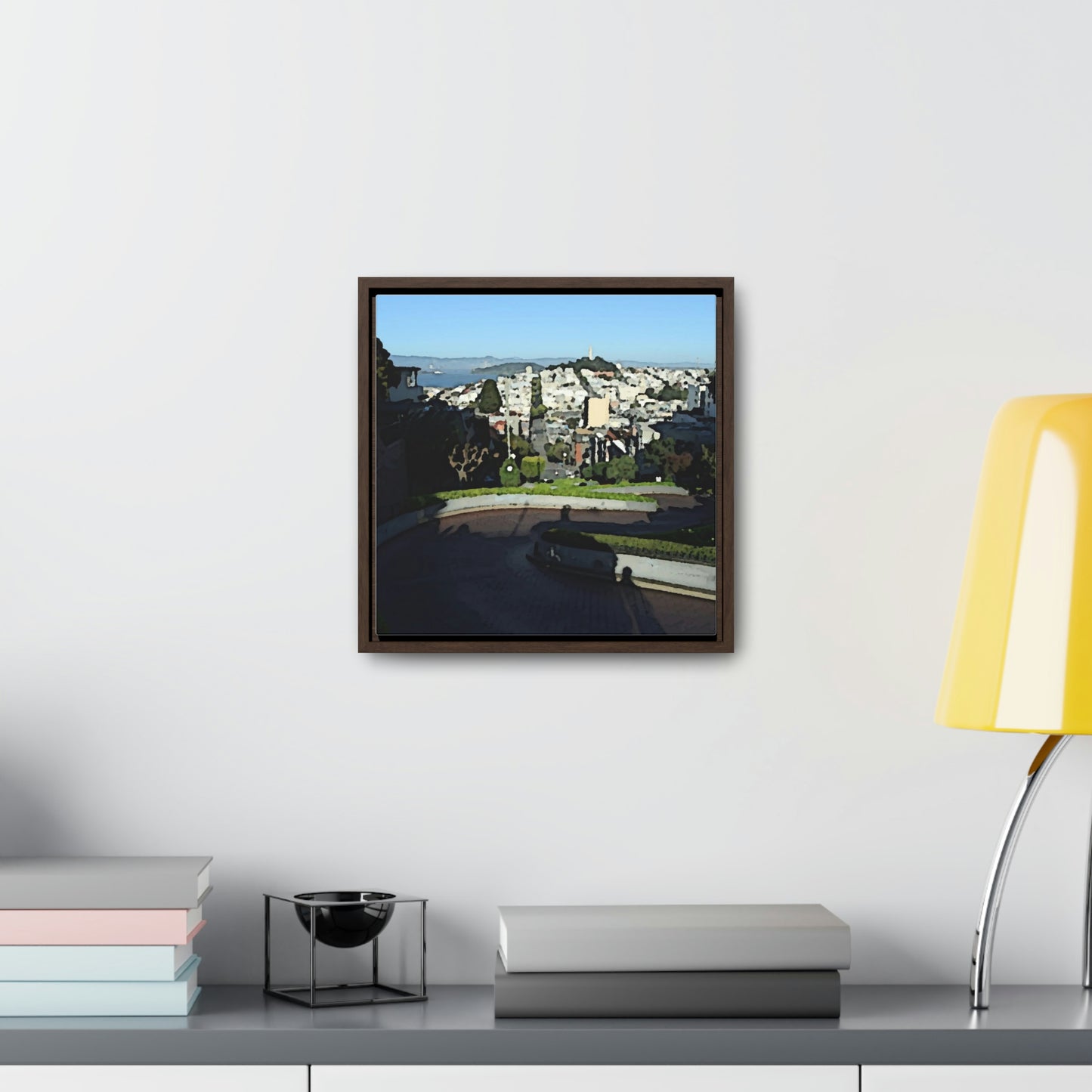 Gallery Canvas Wraps, Square Frame ...  "Lombard Street San Francisco, CA, USA" ... Family Archives 1970's ... Original Works ...