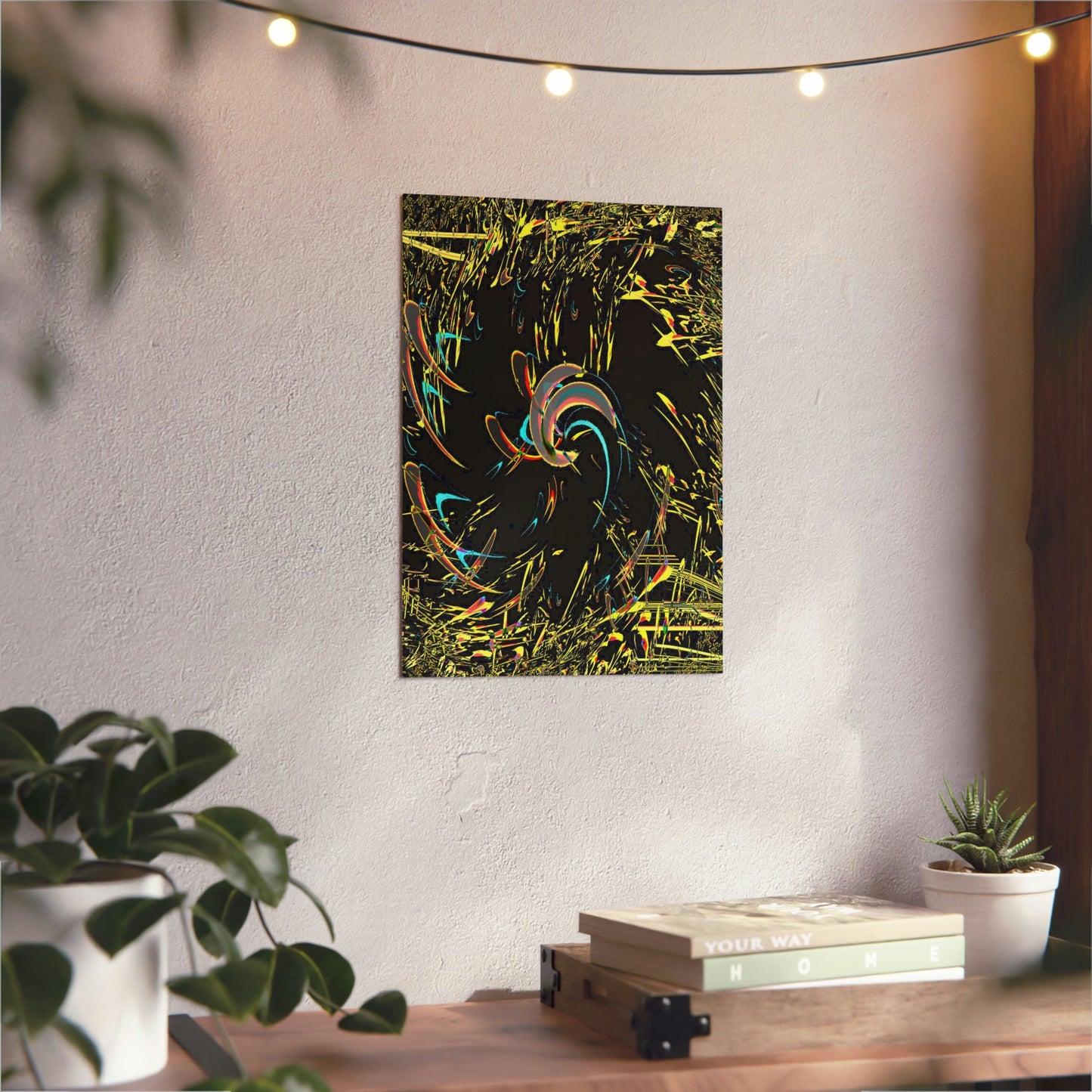 Aluminum Composite Panels ... "Waning 1/8 Moon" ... Central Idaho ... Late-Autumn 2021 ... Renedering Time: 18 Hours ... Original Works ... Mandelbrot & Julian Fractals & Illusions ...