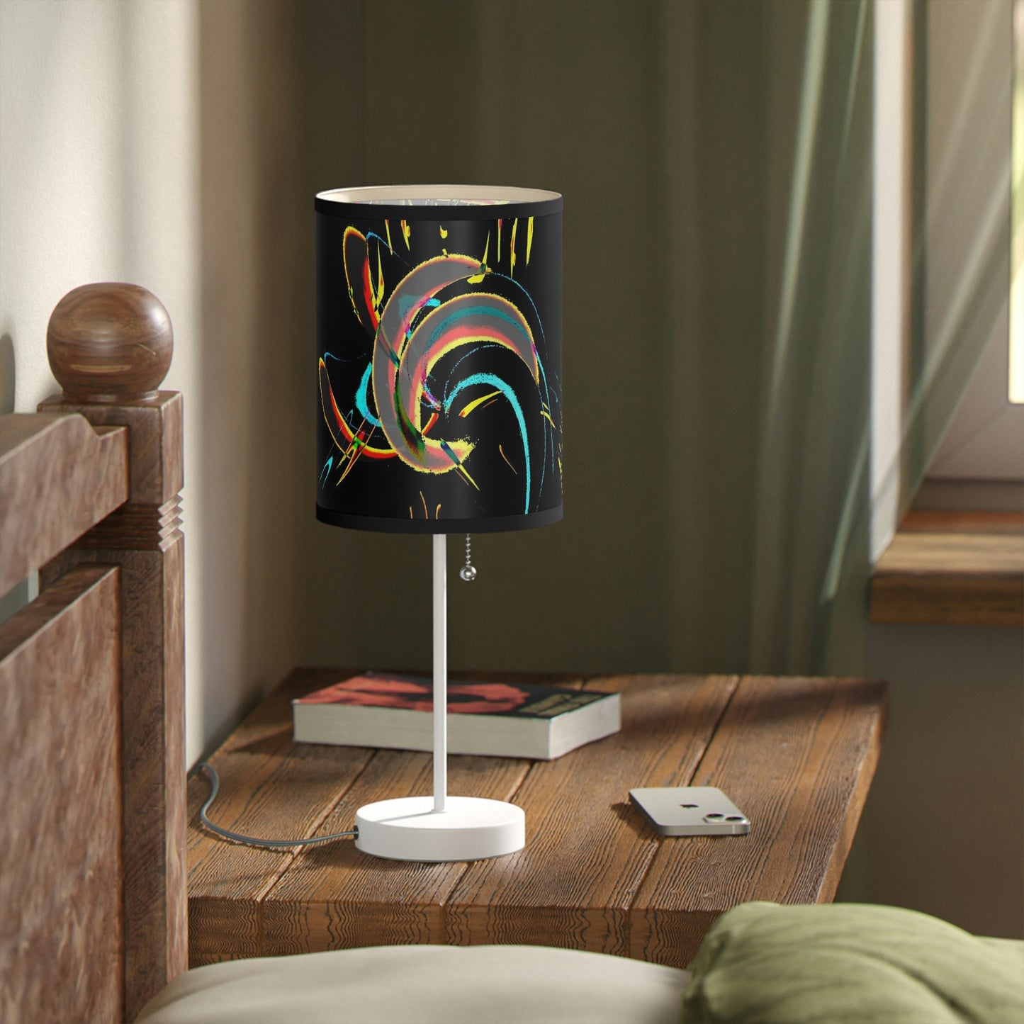 Lamp on a Stand, US|CA plug ... "Waning Moon" ... Central Idaho ... October 2022 ... Rendering Time: 22 Hours ... Original Works ...