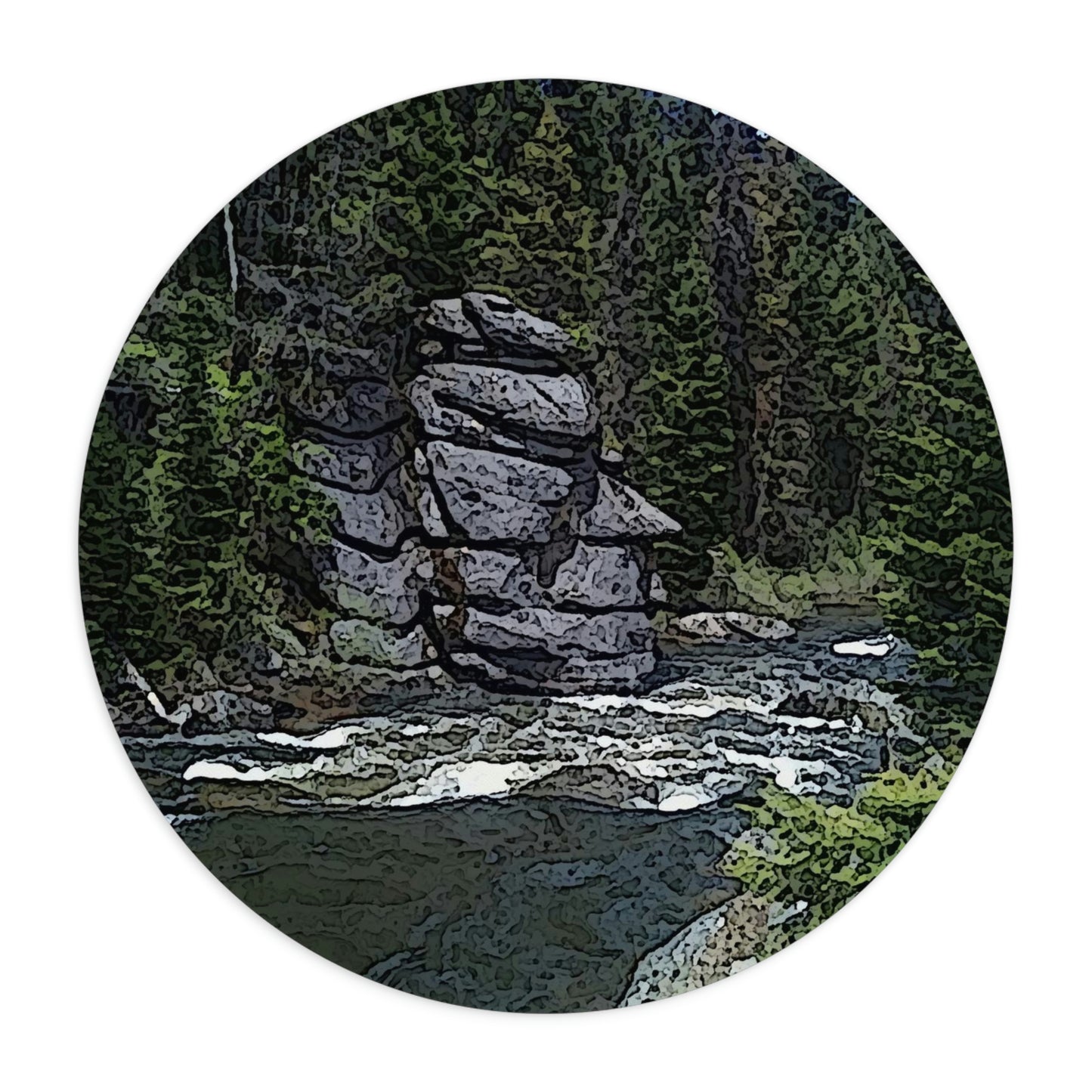 Mouse Pad ..."I Am Innocent" ... Tricky-Dick Immortalized ... Nixon Rock: Along The River ... Central Idaho, Summer 2020 ... Original Works ...