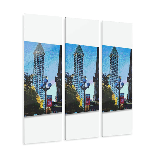 Acrylic Prints (Triptych) ... Pioneer Square & Smith Tower ... 'That World Famous View' ... Colleague Supplied Photo ... Original Works ...