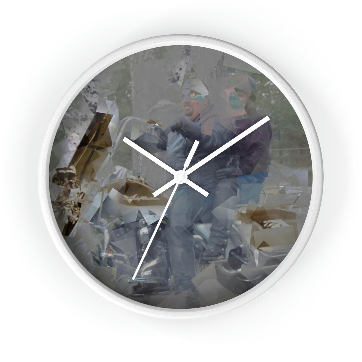 Wall clock ... The Open Road Beckons ... "Harley 'D' Yearnings ..."  Original Works ...
