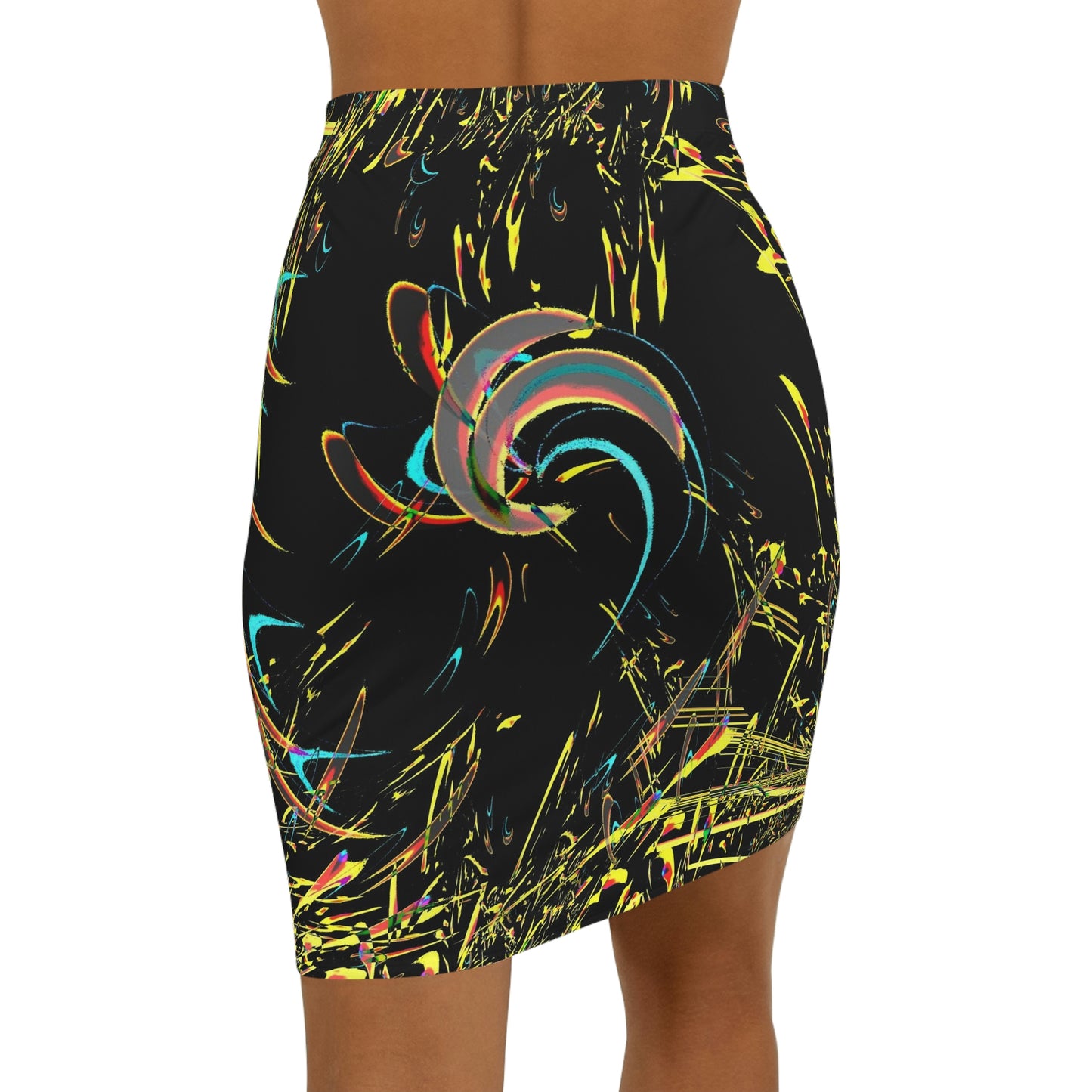 Women's Mini Skirt ... "Waning Moon" ... Central Idaho ... October 2022 ... Rendering Time: 22 Hours ... Original Works ...