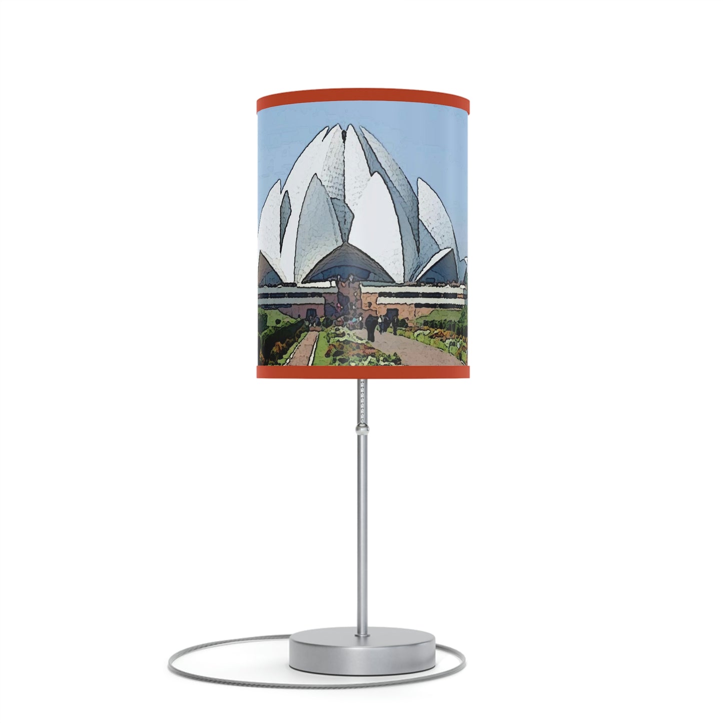 Lamp on a Stand, US|CA plug ... 'Bahai'i House-Of-Worship' ... "Lotus Temple: Delhi, India, 2008" ... Original Works ...