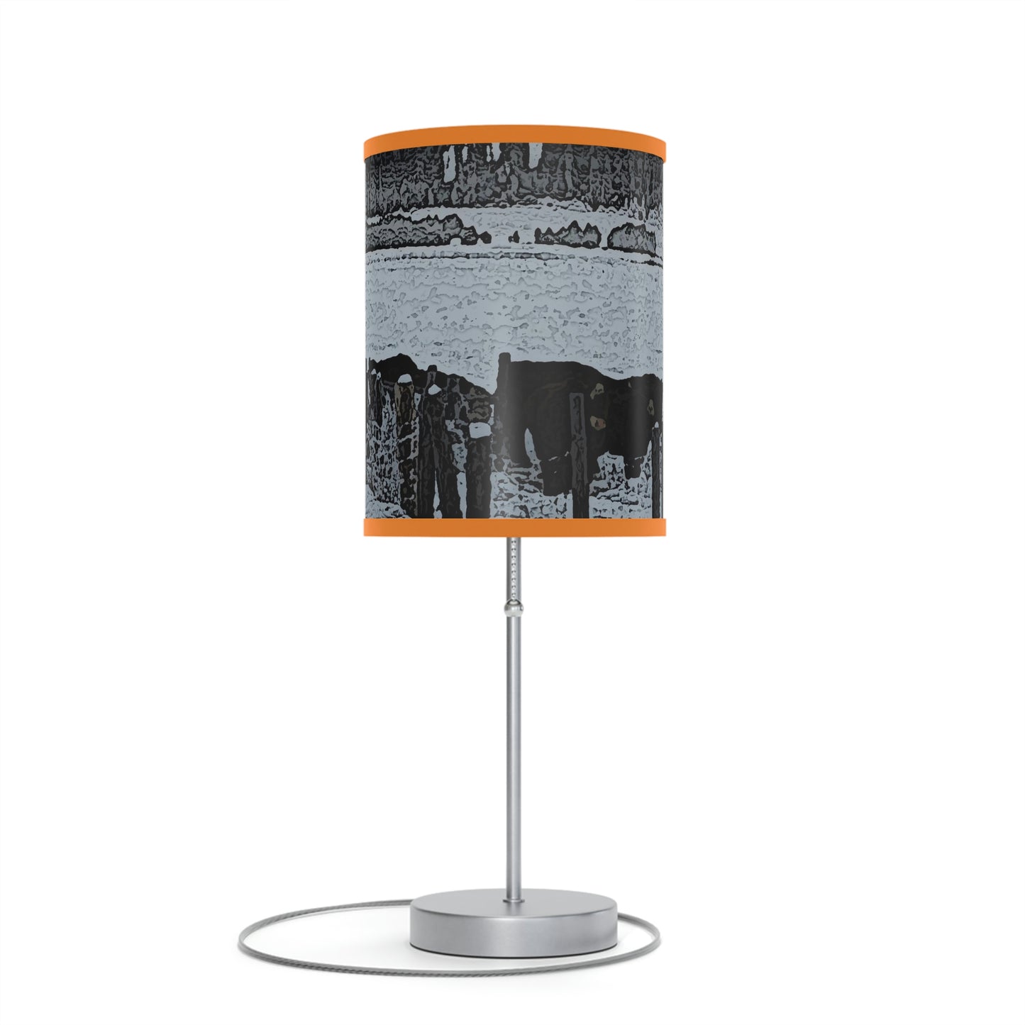 Lamp on a Stand, US|CA plug ... A Quiet Morning ... "Along The Red River & Nature Preserve Plateau" ... Jan23 ... Original Works ...