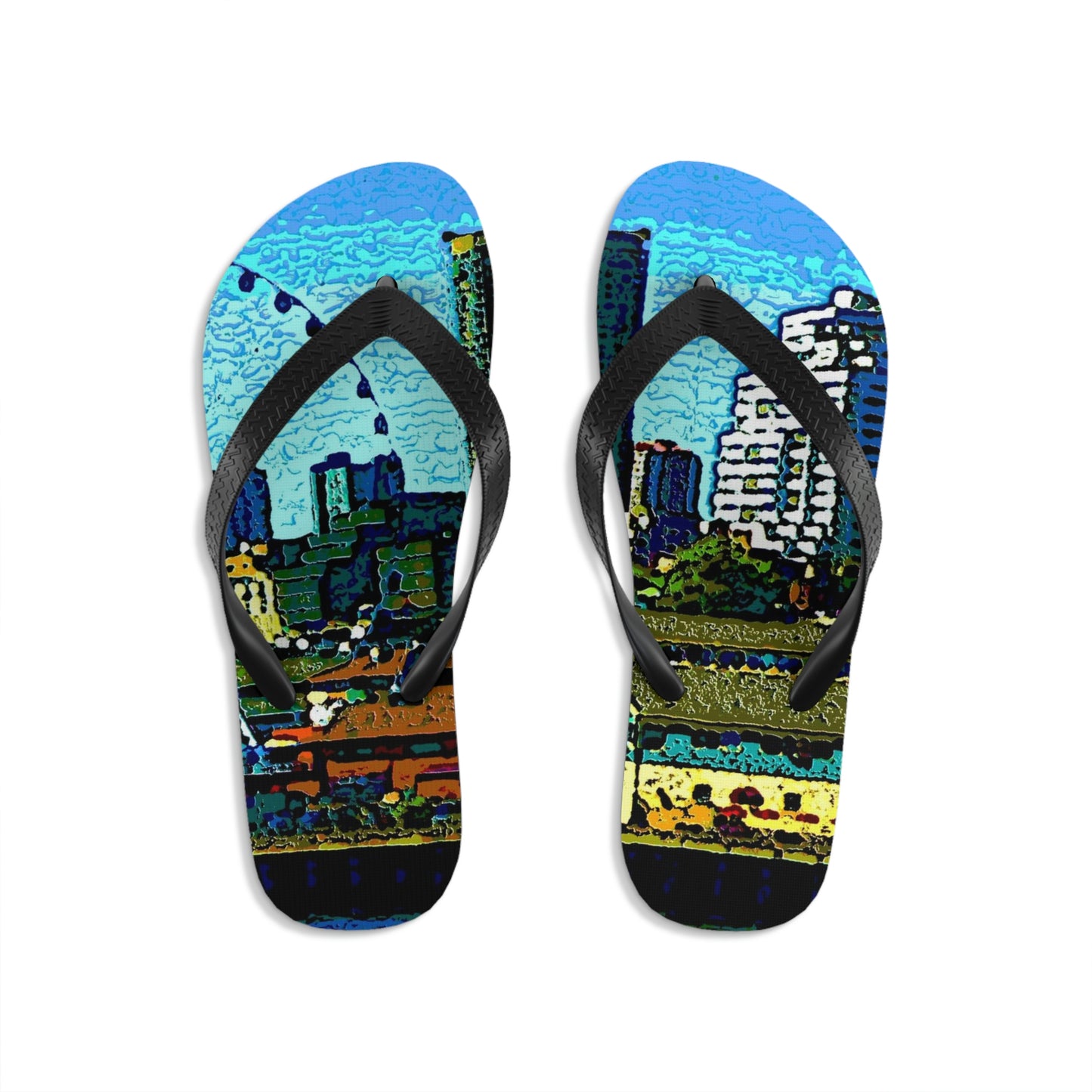 Unisex Flip-Flops ... That Classic Wheel ... 'Seattle's Wheel' ... & An Old Classic Waterside Vendors ...  'Family Archives' ... Original Works ...
