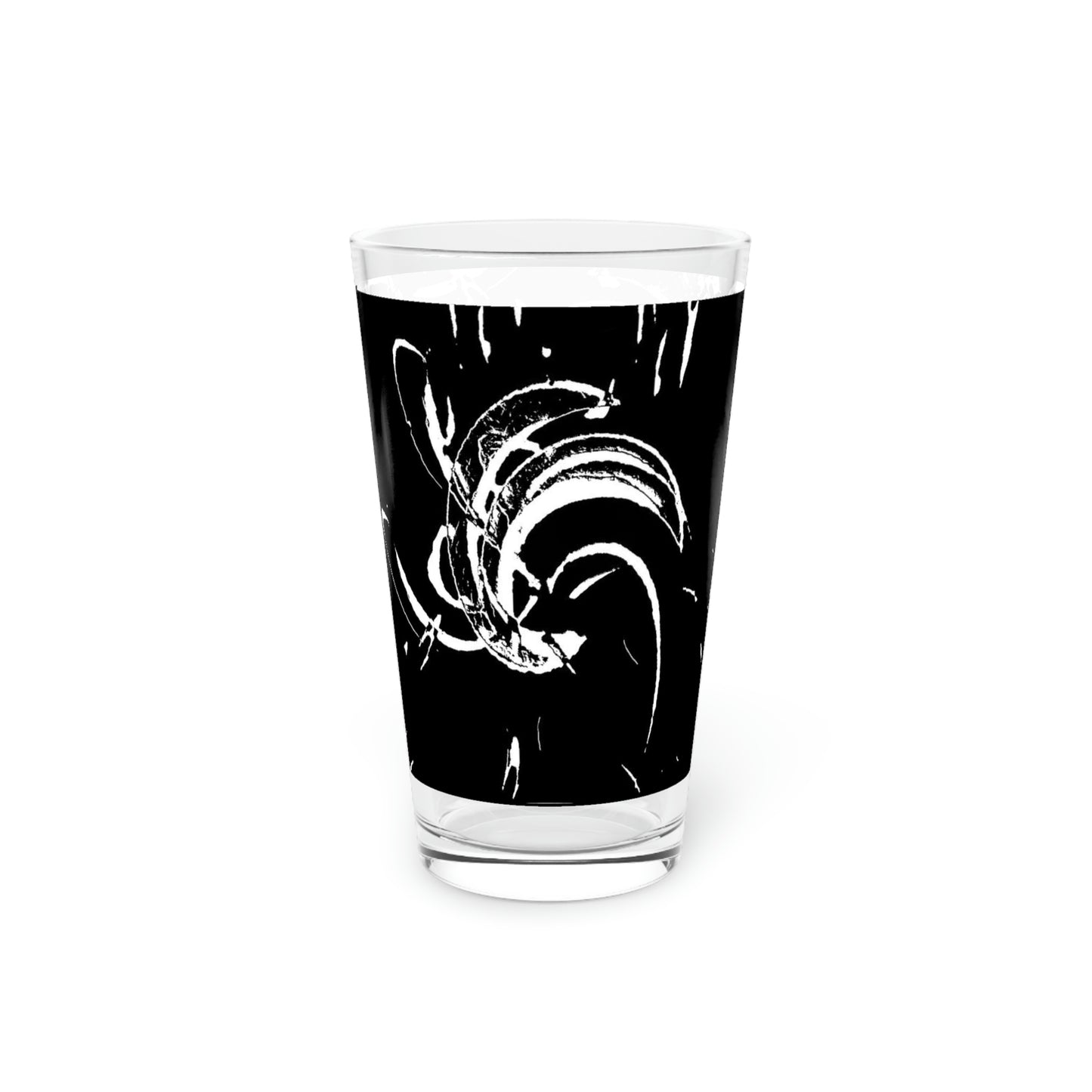 Pint Glass, 16oz ... "Waning Moon" ... Central Idaho ... October 2022 ... Rendering Time: 22 Hours ... Original Works ...