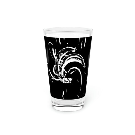 Pint Glass, 16oz ... "Waning Moon" ... Central Idaho ... October 2022 ... Rendering Time: 22 Hours ... Original Works ...