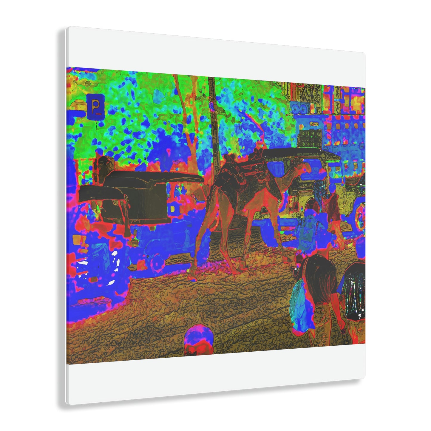 Acrylic Prints ... "Truckin'-Up-To-Buffalo ... 'Oops - Wrong Country' ... Truckin'-Up-To-New Delll -'E' ... " ... (Delhi, India) ... 5July2007. Original Works ...