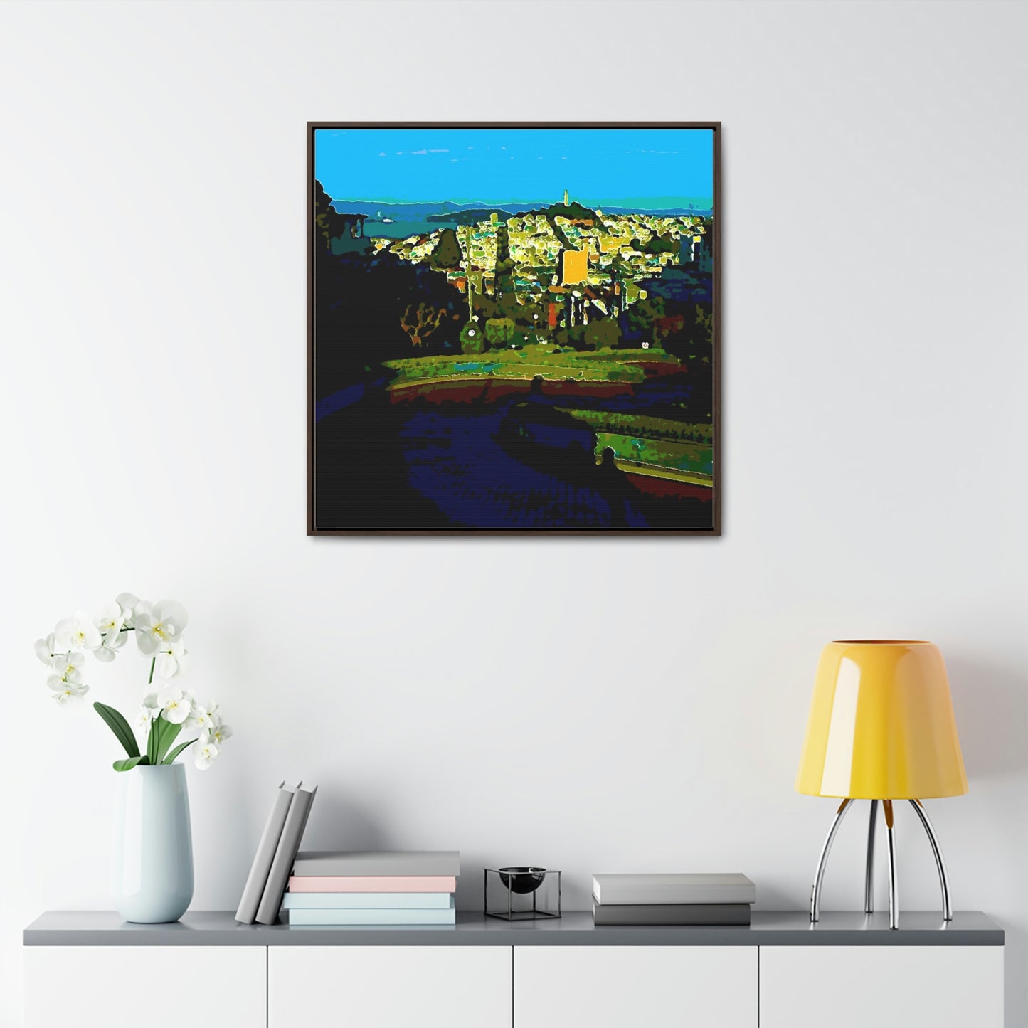 Gallery Canvas Wraps, Square Frame ...  "Lombard Street San Francisco, CA, USA" ... Family Archives 1970's ... Original Works ...