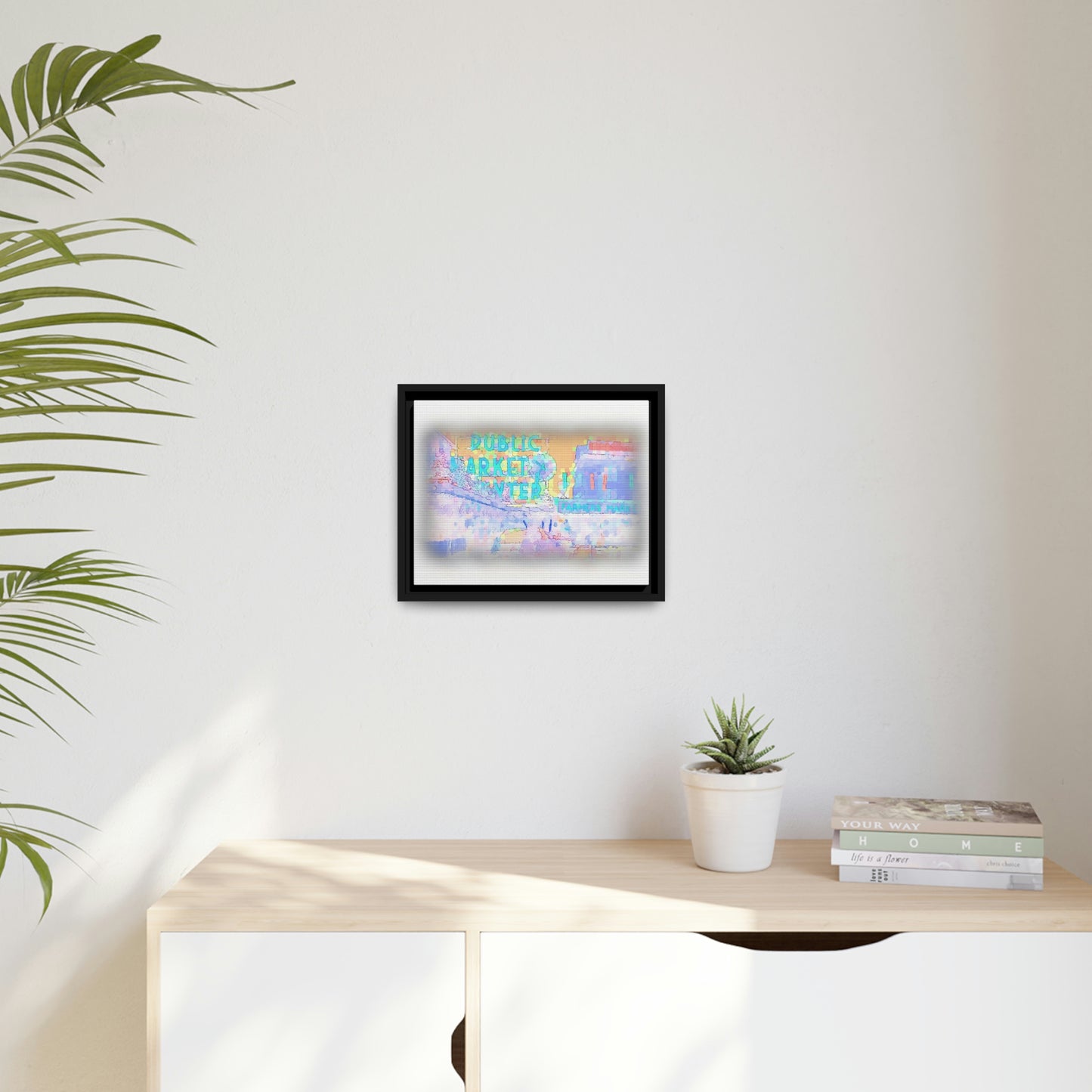 Matte Canvas, Black Frame ... PPM: Pike Place Market ... Original Work ... Winter 2022 ...
