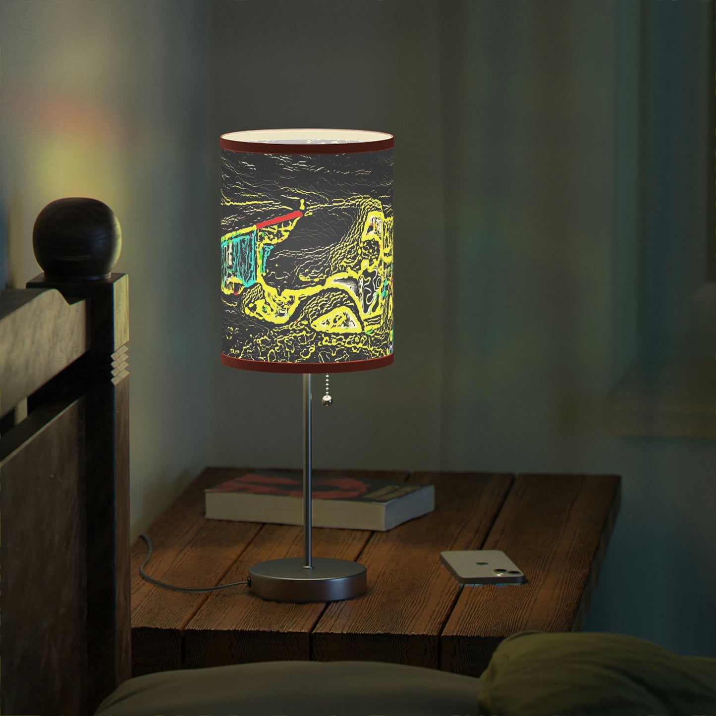Lamp on a Stand, US|CA plug ... "Snow Vehicle In Snow Storm At-Rest" ... Circa 12Mar23 ... Central Idaho ... 18-Hours Rendering Time: Original Works ...
